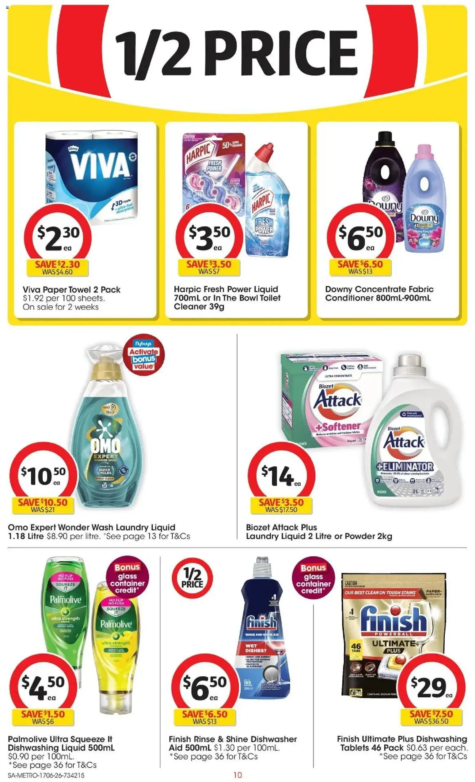 Coles catalogue - valid from 16.06.2026 | Page: 10 | Products: Cleaner, Butter, Conditioner, Dishwasher