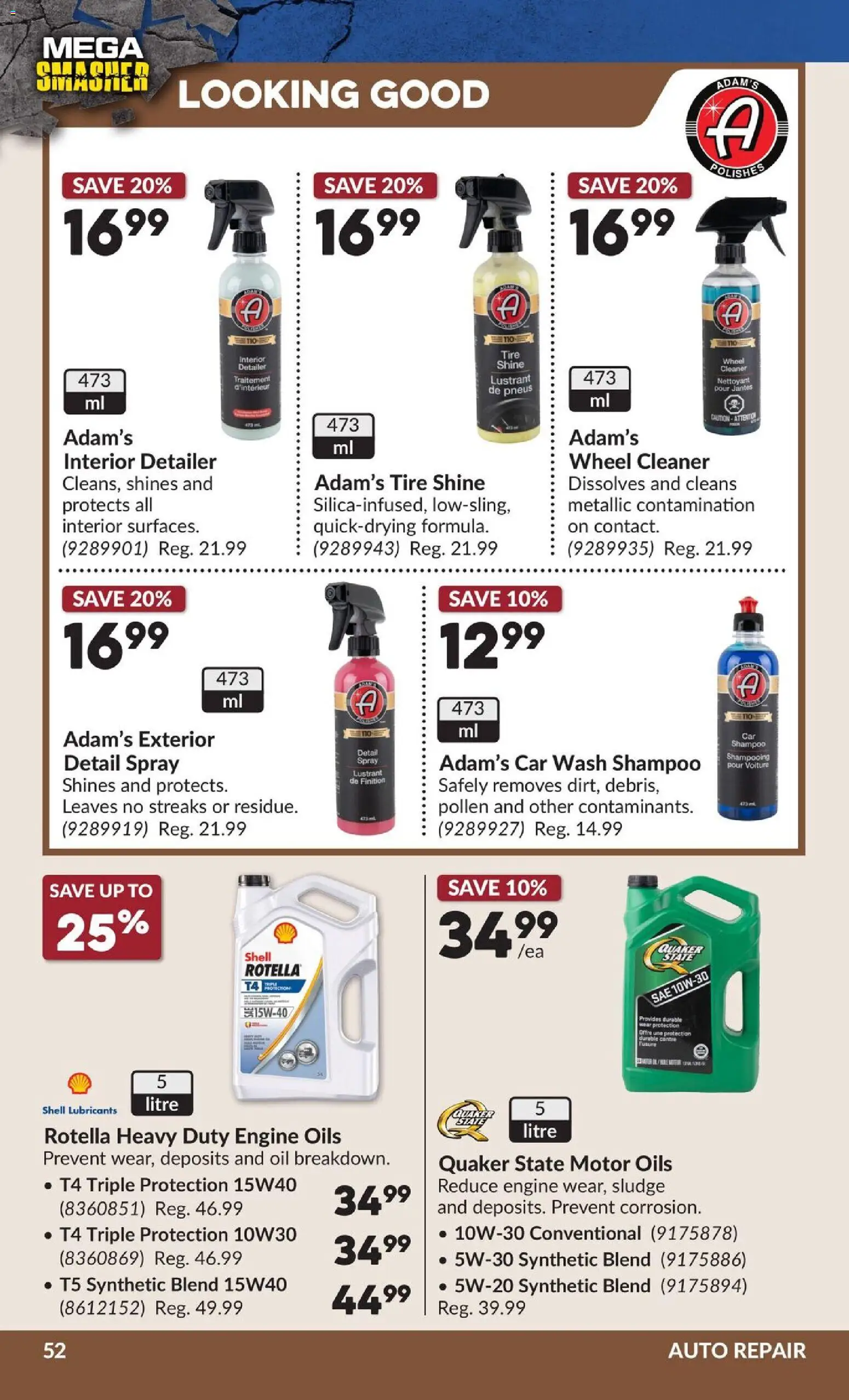 Princess Auto flyer valid from 10.03.2026 | Page: 57 | Products: Shampoo, Oil