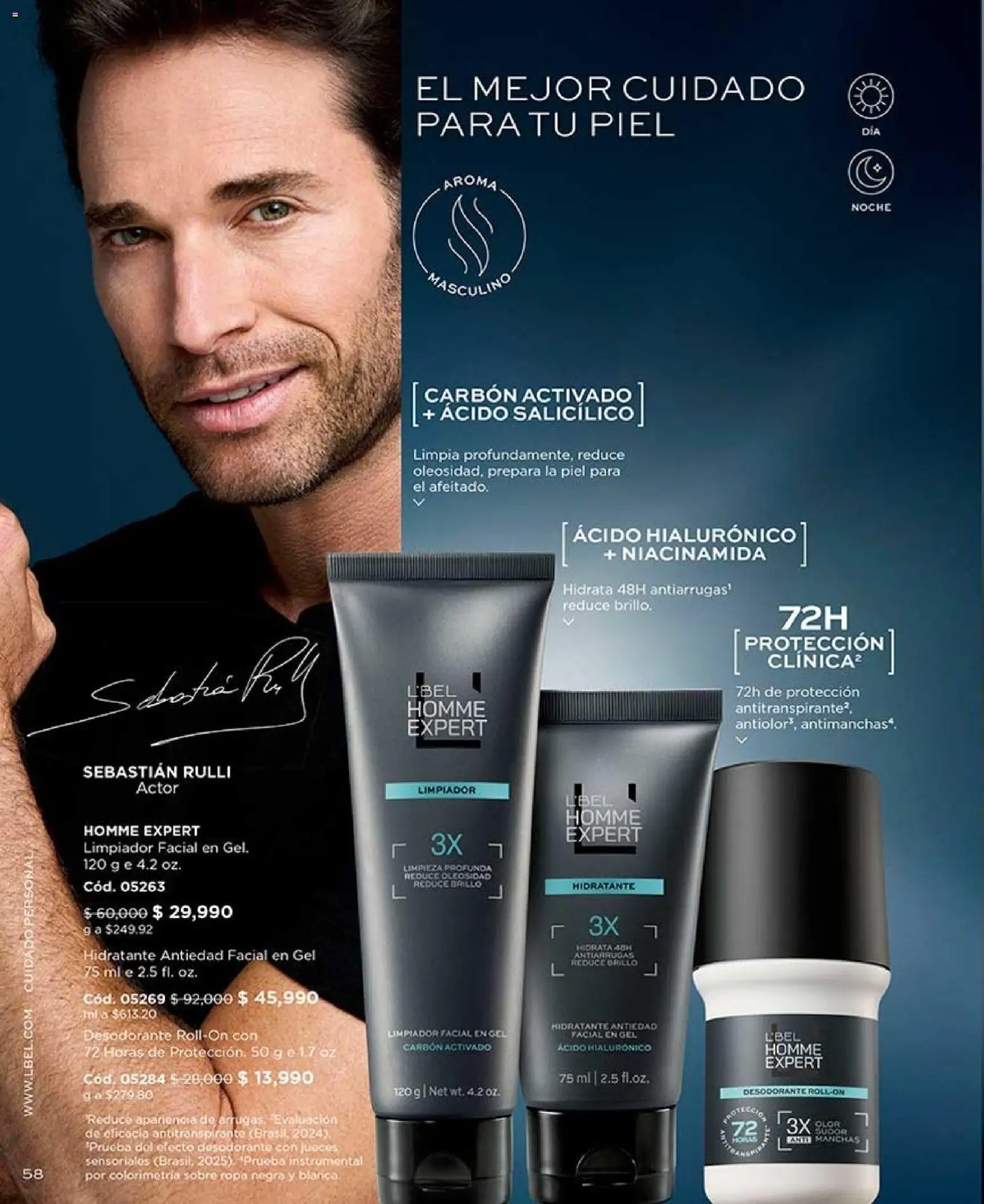 L'Bel revista - valida desde el 07/08/2026 | Página: 58 | Productos: Limpiador, Limpiador facial, Desodorante, Antitranspirante