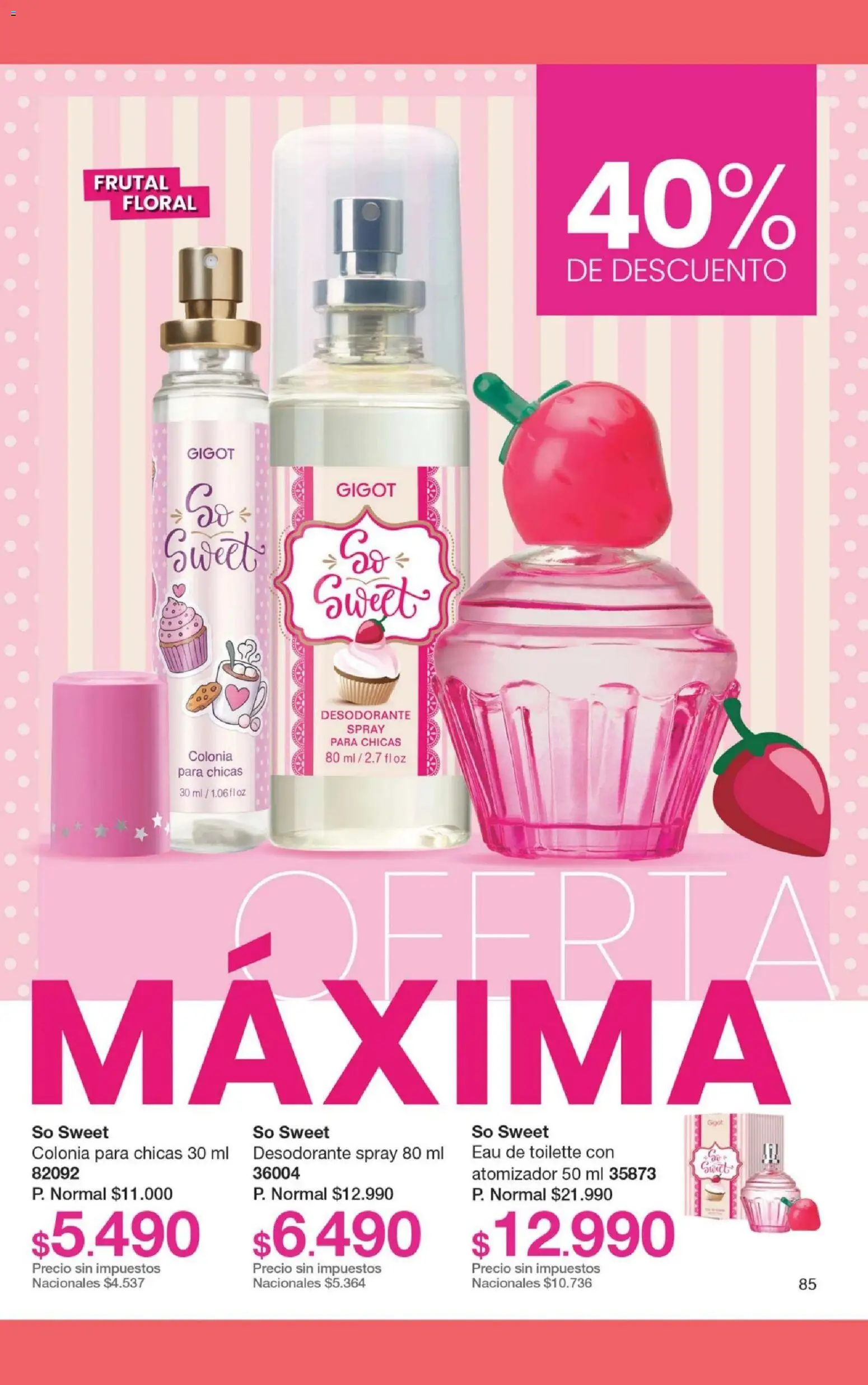 Gigot catálogo 11 │ válido desde el 01/07/2026 | Página: 91 | Productos: Eau de toilette, Desodorante