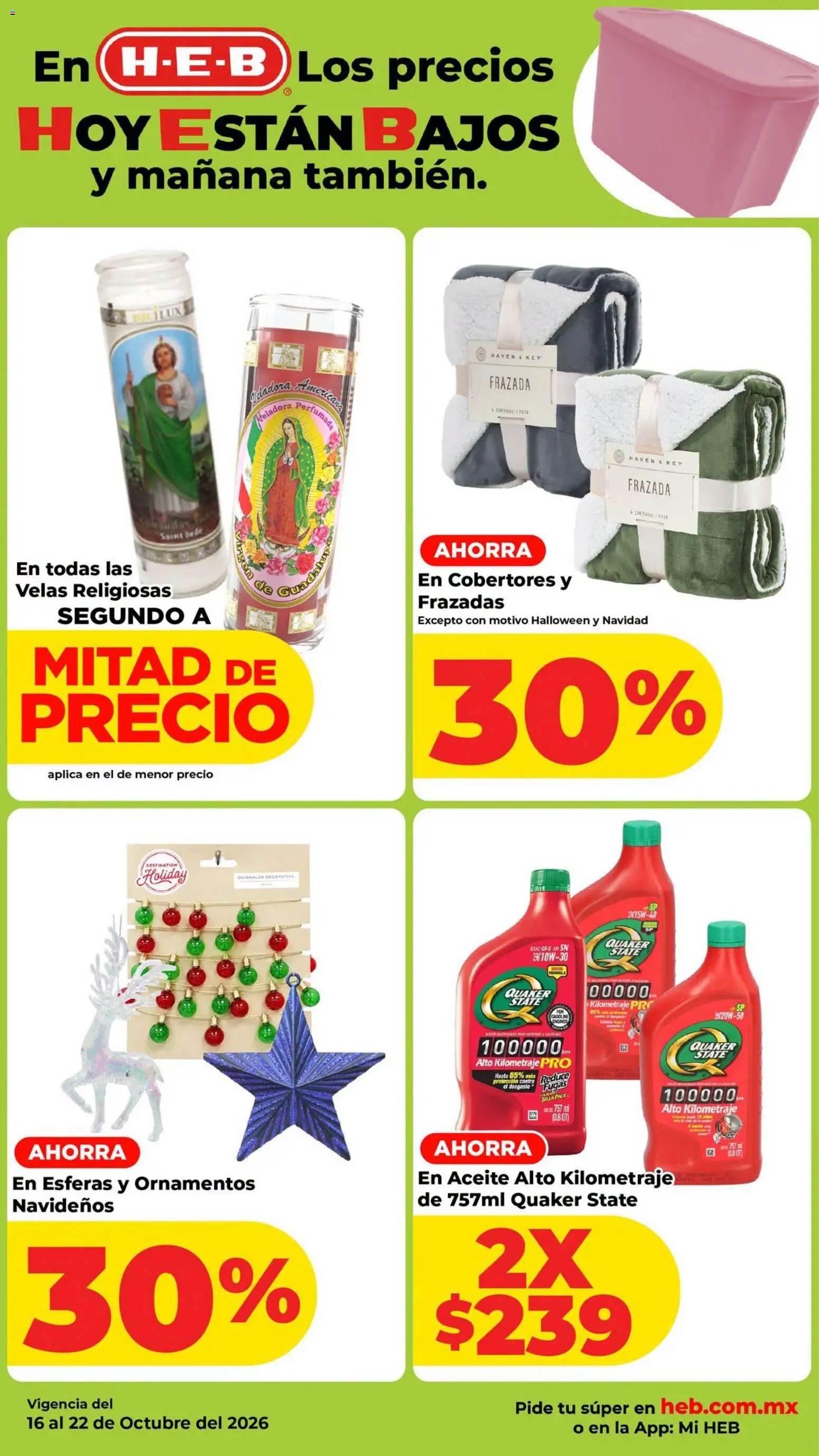 Nuevas ofertas de H-E-B válidas en toda la República Mexicana desde el 16/10/2026. ¡Encuentra las mejores ofertas en H-E-B folleto! | Página: 11