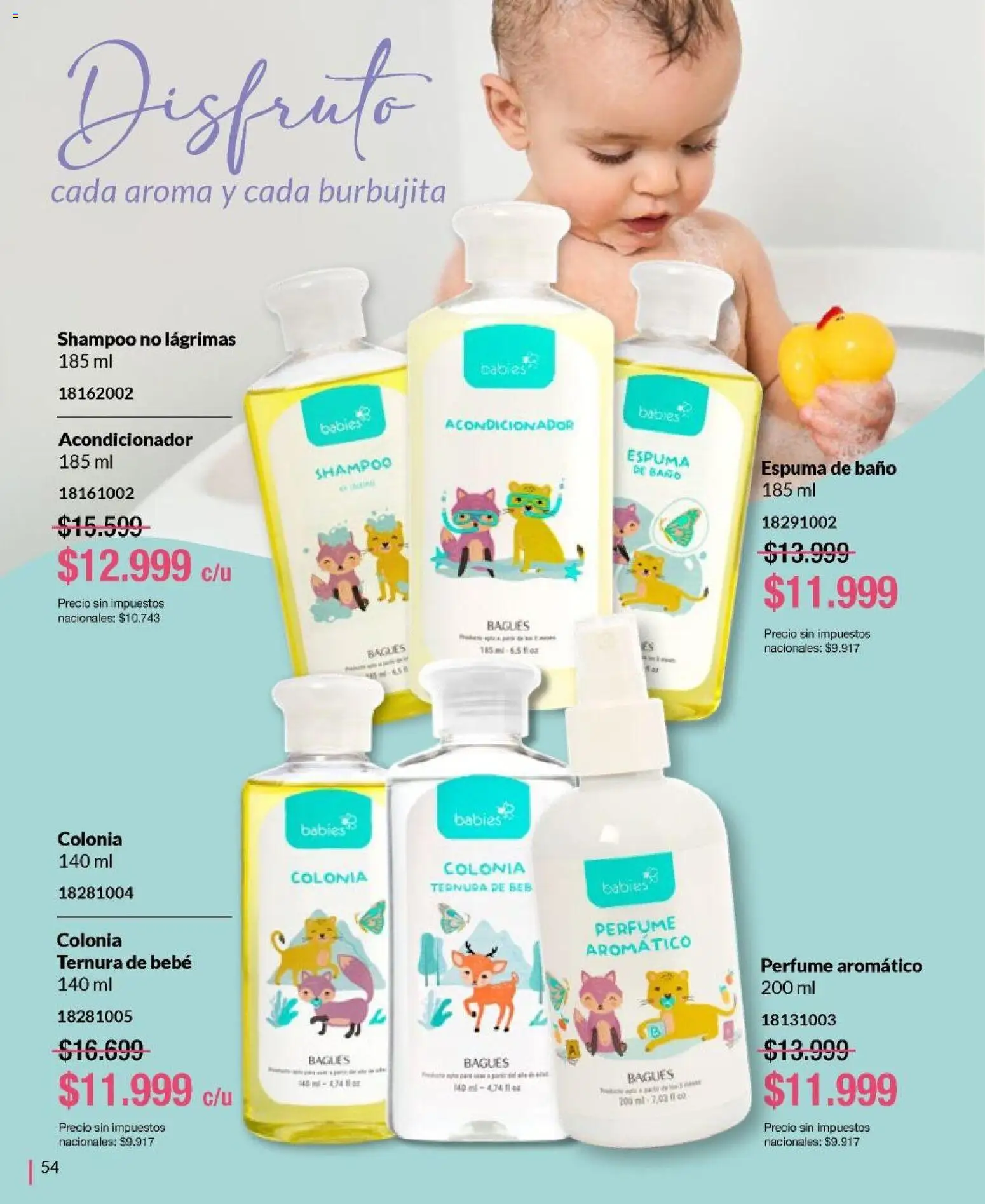 Bagués - Catálogo │ válido desde el 01.06.2026 | Página: 54 | Productos: Baño, Perfume, Acondicionador, Espuma