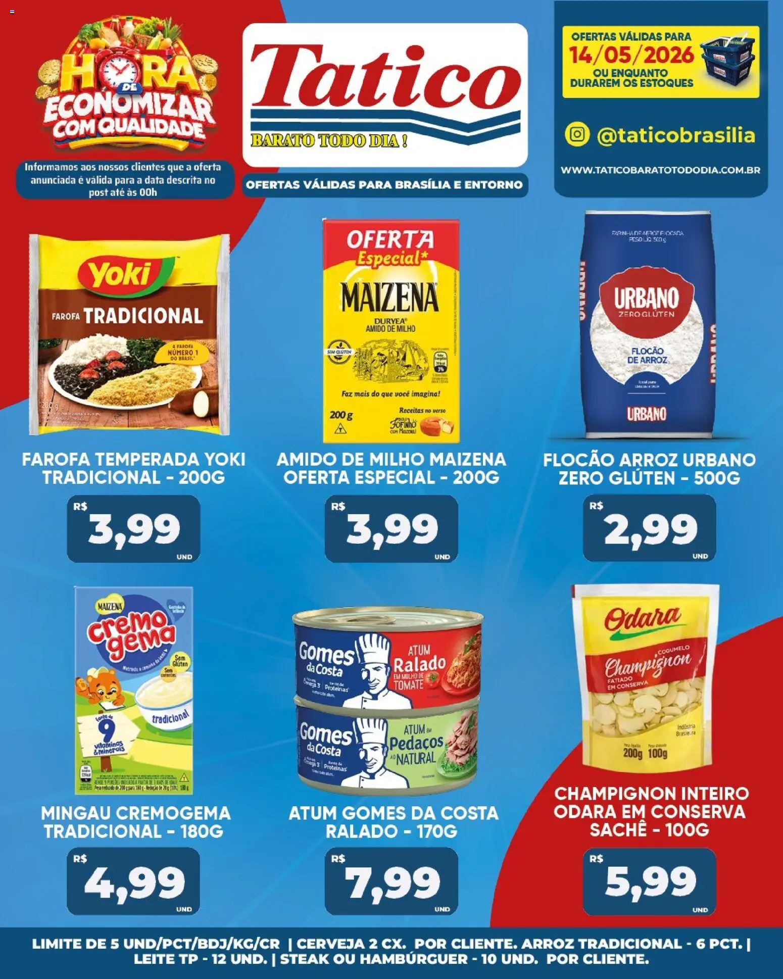 Tatico Folheto - válido de 15.05.2026 | Página: 41 | Produtos: Amido de milho, Cogumelo, Arroz, Hambúrguer