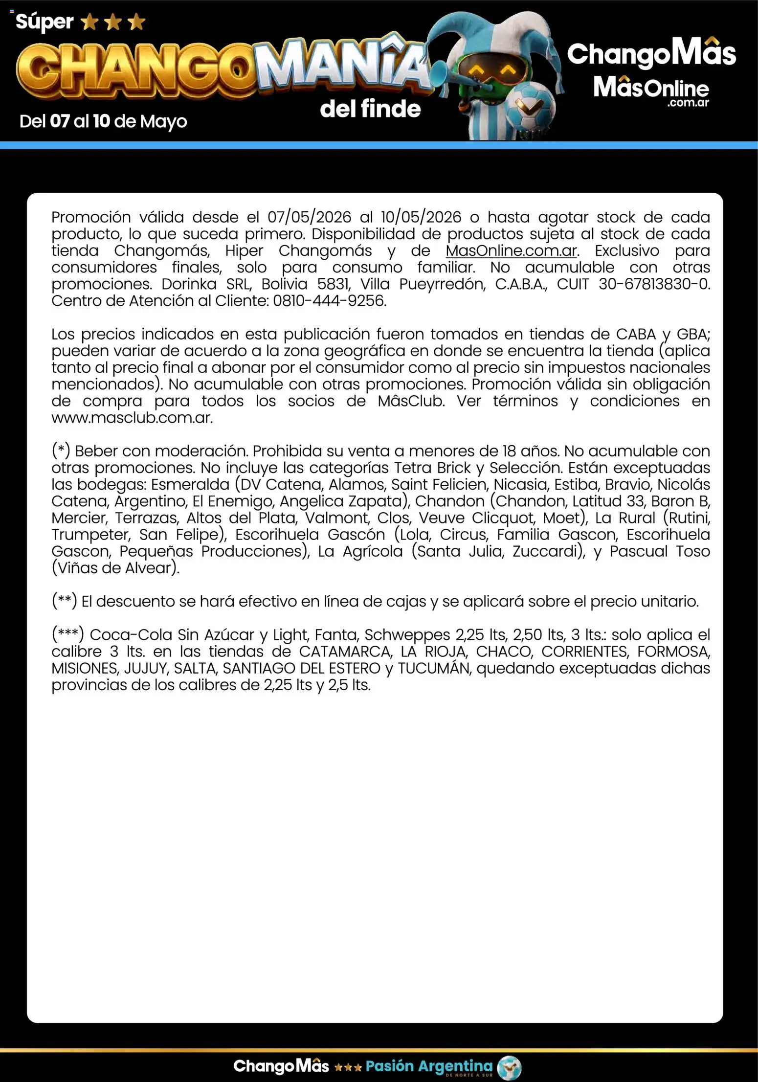 Punto Mayorista Súper ChangoManía del finde  │ válido desde el 07.05.2026 | Página: 5 | Productos: Sobre, Azucar