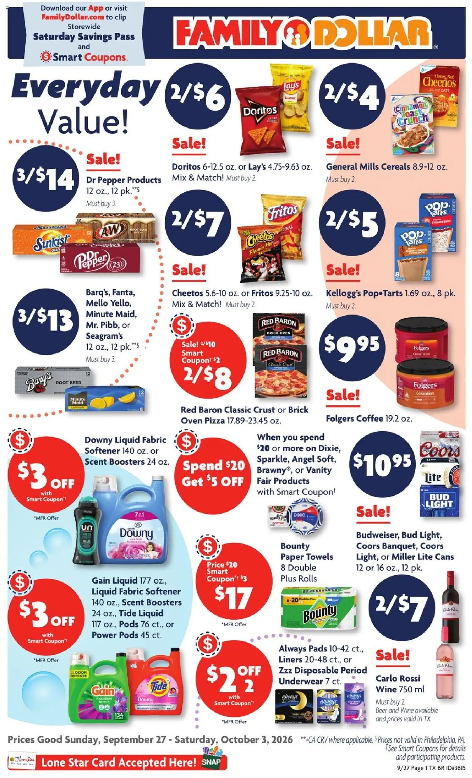 Family Dollar Weekly Ad - valid from 09/27/2026 | Page: 1