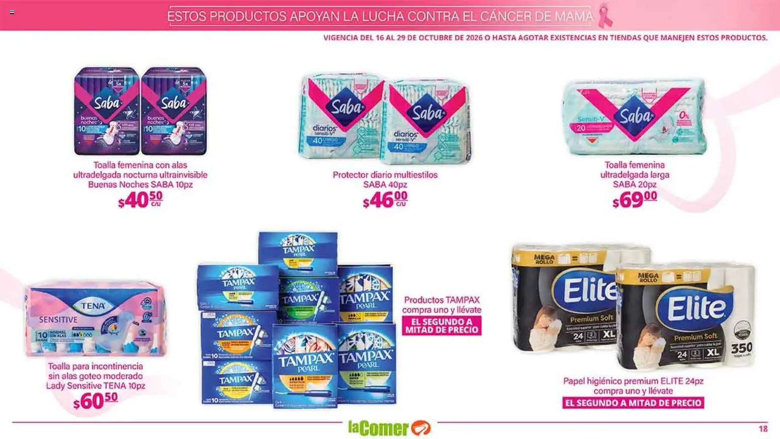 Nuevas ofertas de La Comer válidas en toda la República Mexicana desde el 16/10/2026. ¡Encuentra las mejores ofertas en La Comer folleto es la tienda rosa! | Página: 18