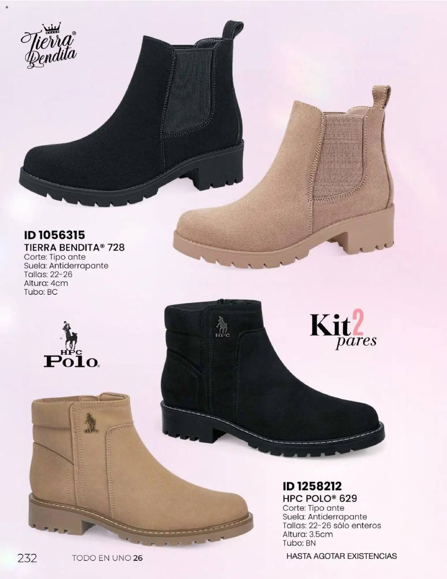 Nuevas ofertas de Price Shoes válidas en toda la República Mexicana desde el 06.05.2026. ¡Encuentra las mejores ofertas en Price Shoes catálogo Todo en uno! | Página: 232