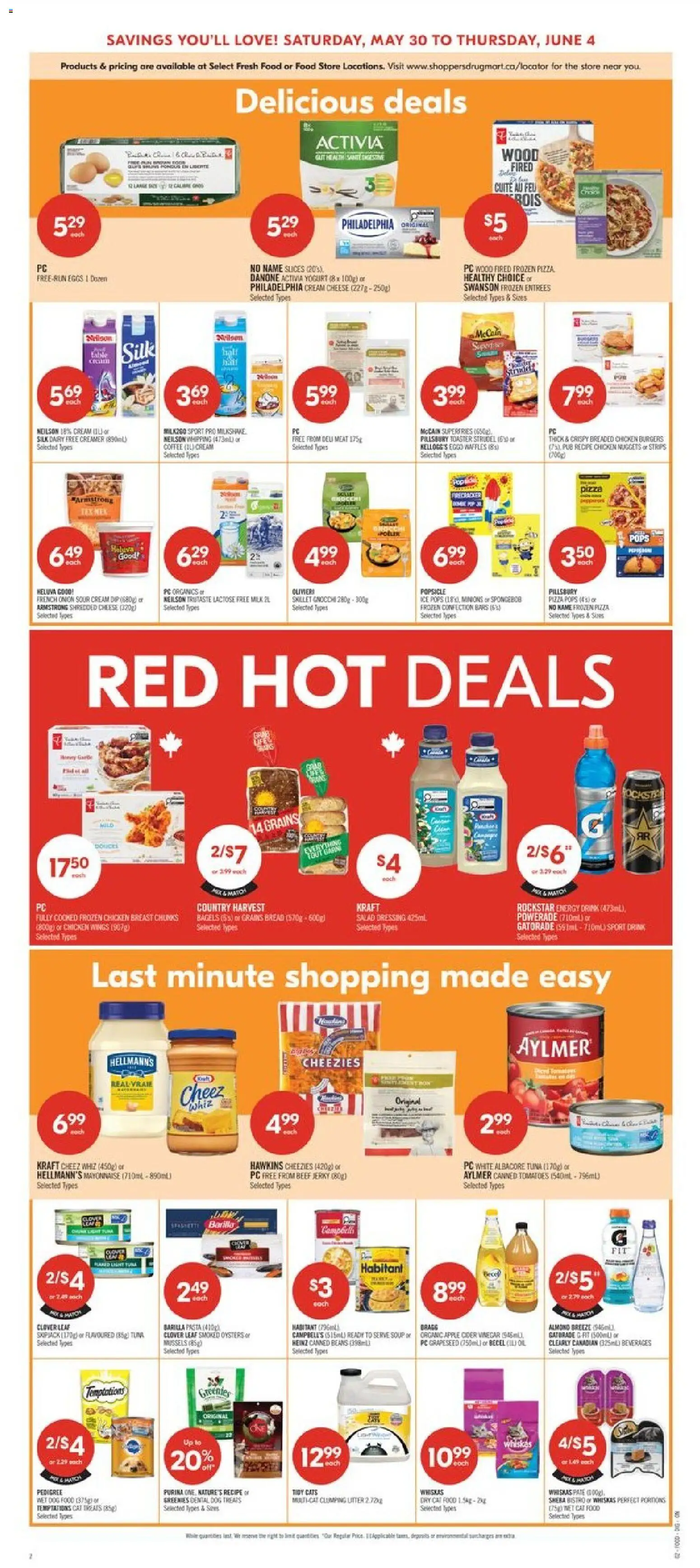 Shoppers flyer valid from 29.05.2026 | Page: 6 | Products: Cream, Milk, Eggs, Tomatoes