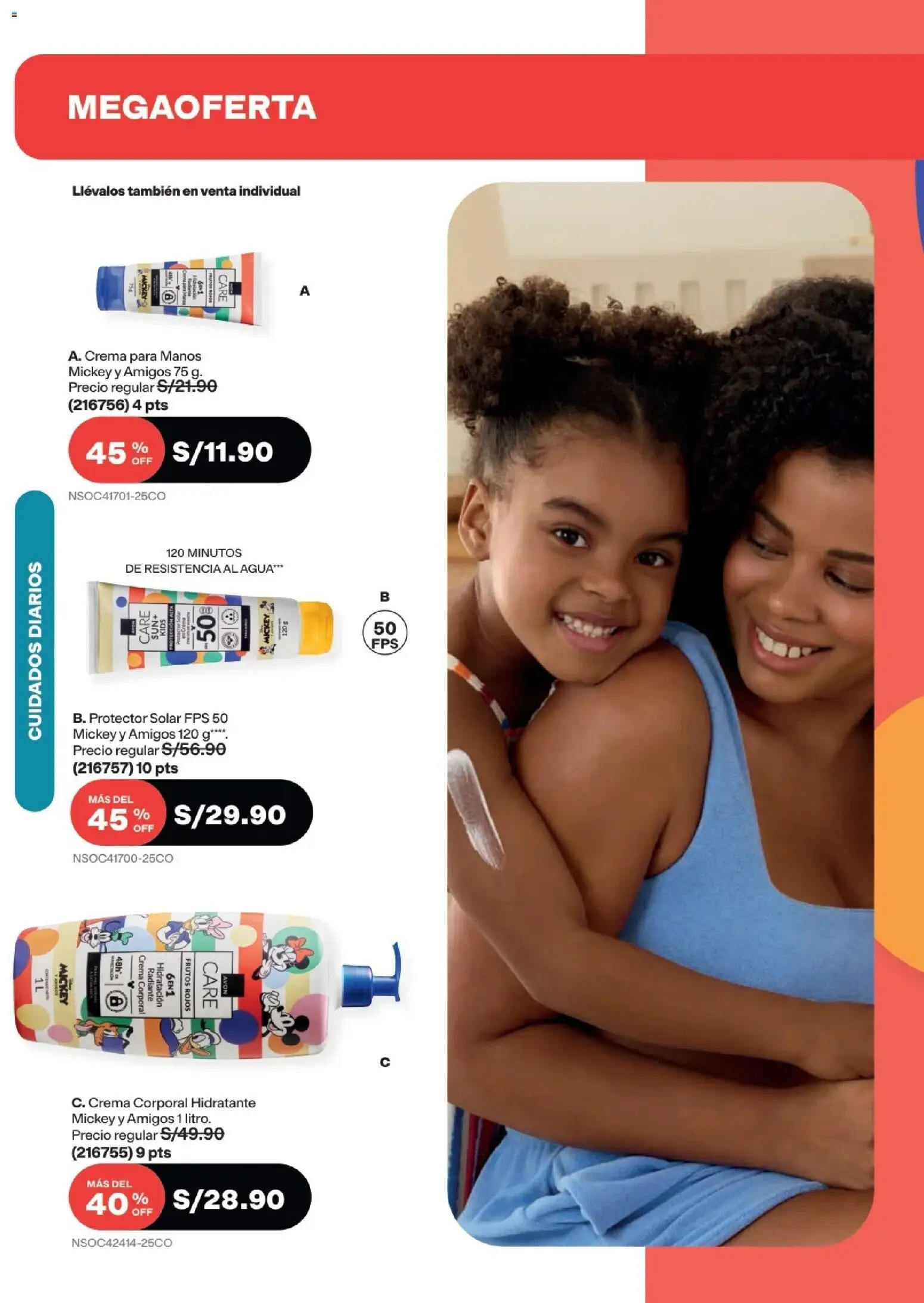 Catálogo Avon válido desde 22/07/2026 | Página: 236 | Productos: Protector solar, Crema, Agua, Crema para manos