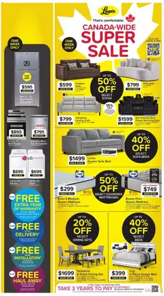Preview of Leon's weekly flyer / circulaire from shop Leon's valid from Jul 9, 2026