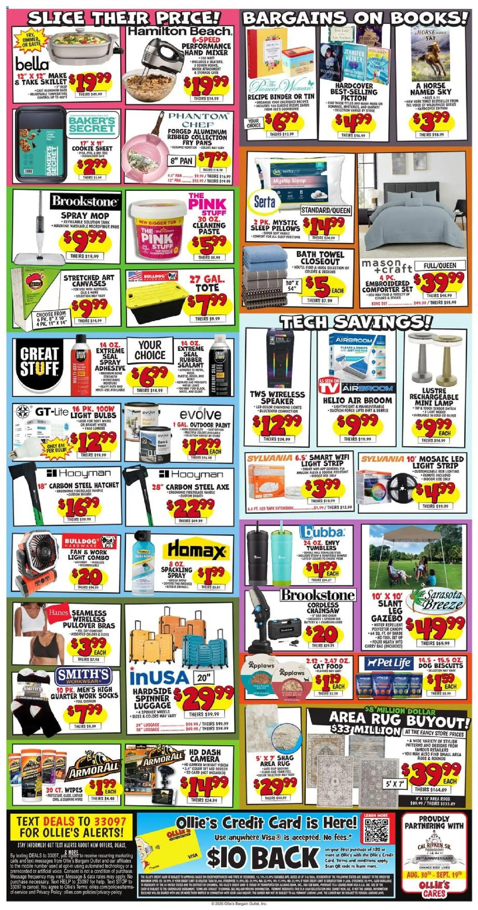 Ollie's Weekly Ad - valid from 09/02/2026 | Page: 2 | Products: Adhesive, Battery, Sensor, Sheet