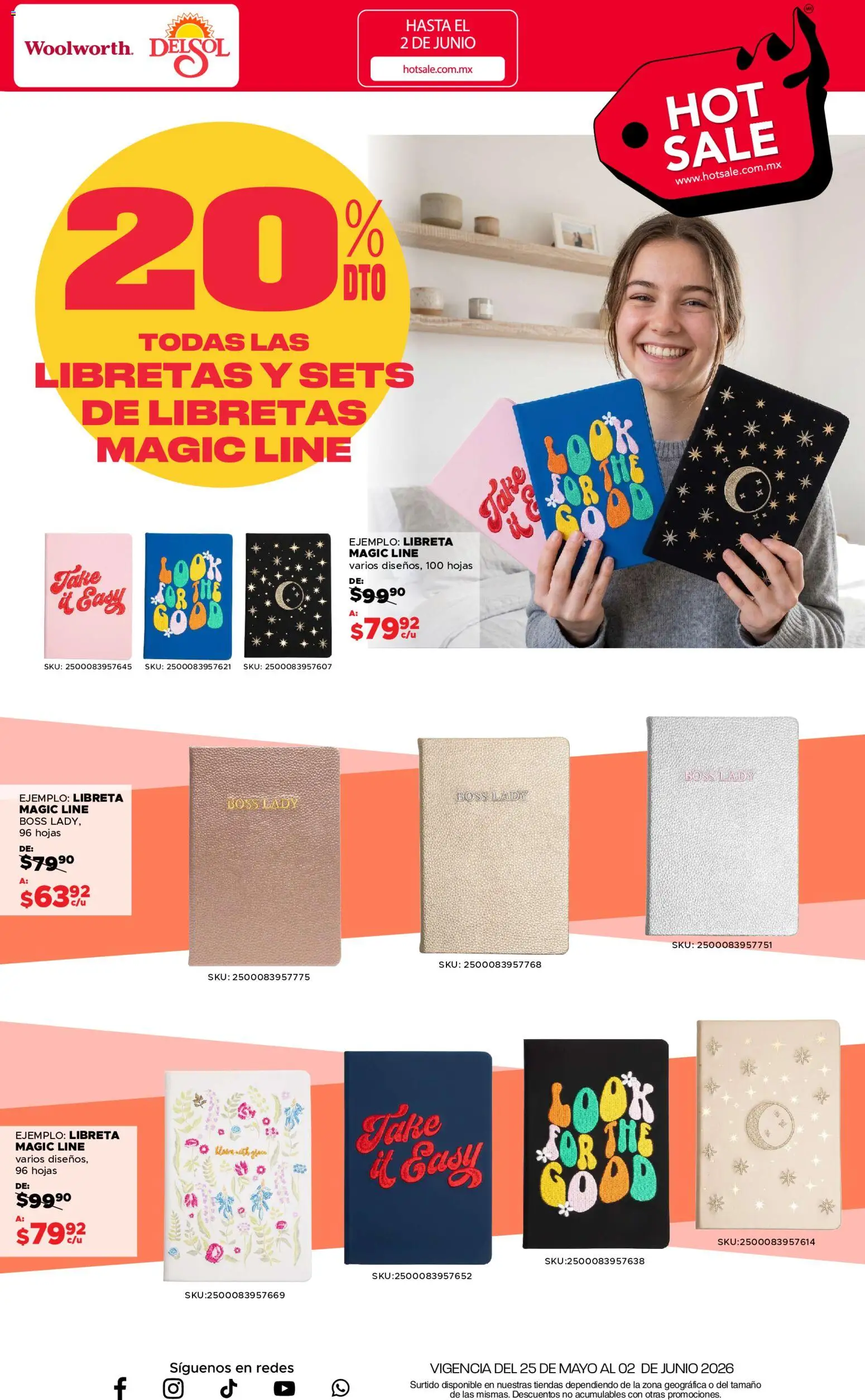 Nuevas ofertas de Del Sol y Woolworth válidas en toda la República Mexicana desde el 25.05.2026. ¡Encuentra las mejores ofertas en Del Sol y Woolworth Hot Sale! | Página: 30