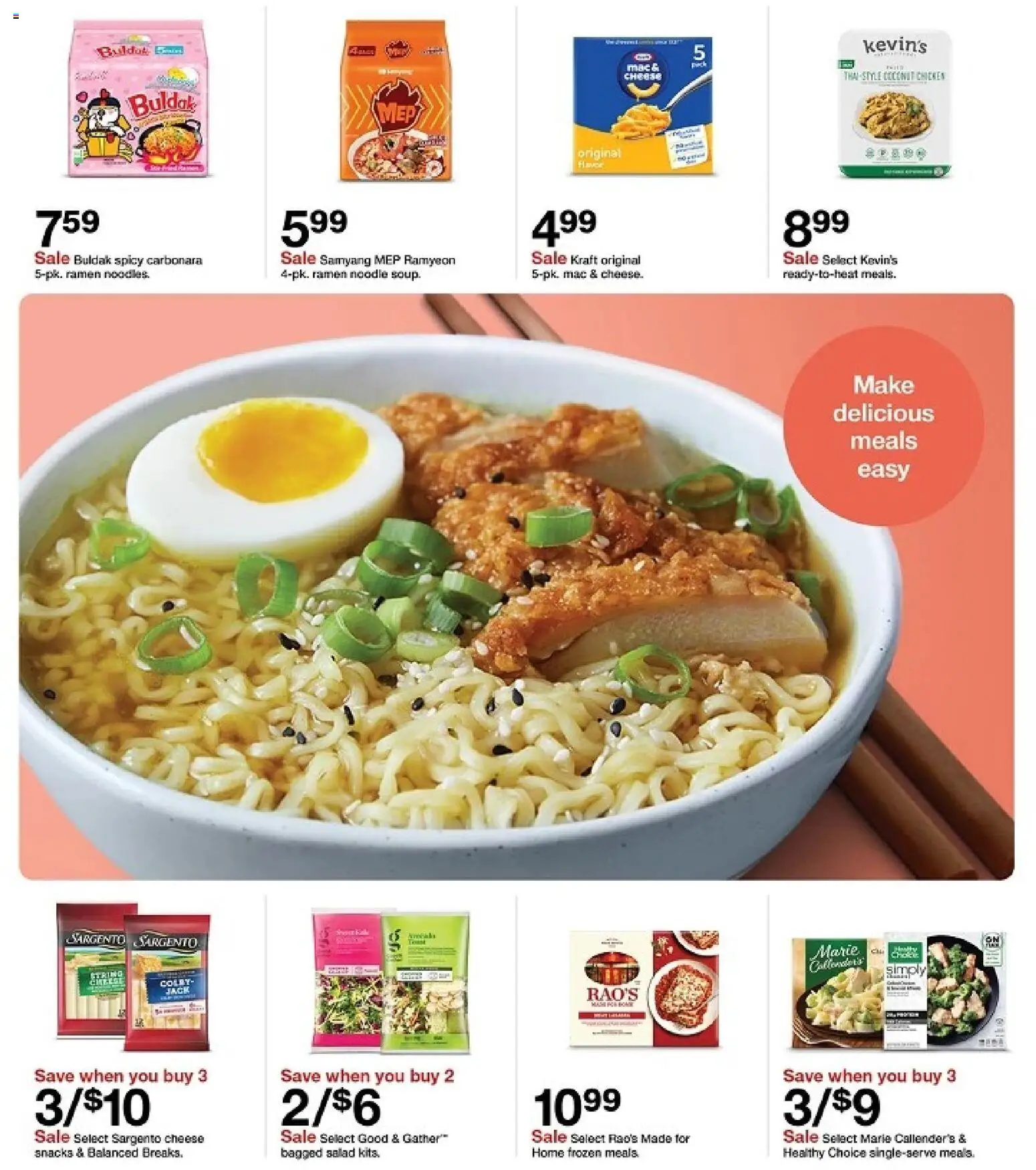 Target Weekly Ad - valid from 07/19/2026 | Page: 25 | Products: Cheese, Salad, Snacks