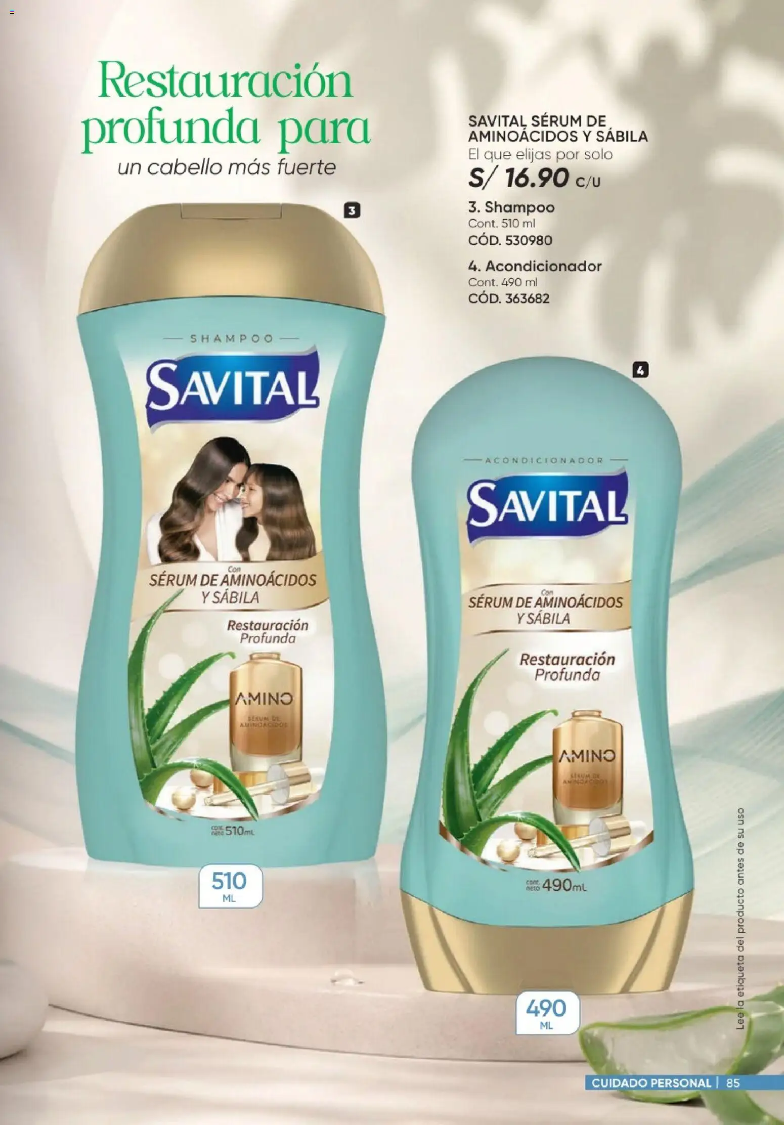 Catálogo Azzorti válido desde 20/09/2026 | Página: 85 | Productos: Shampoo, Acondicionador