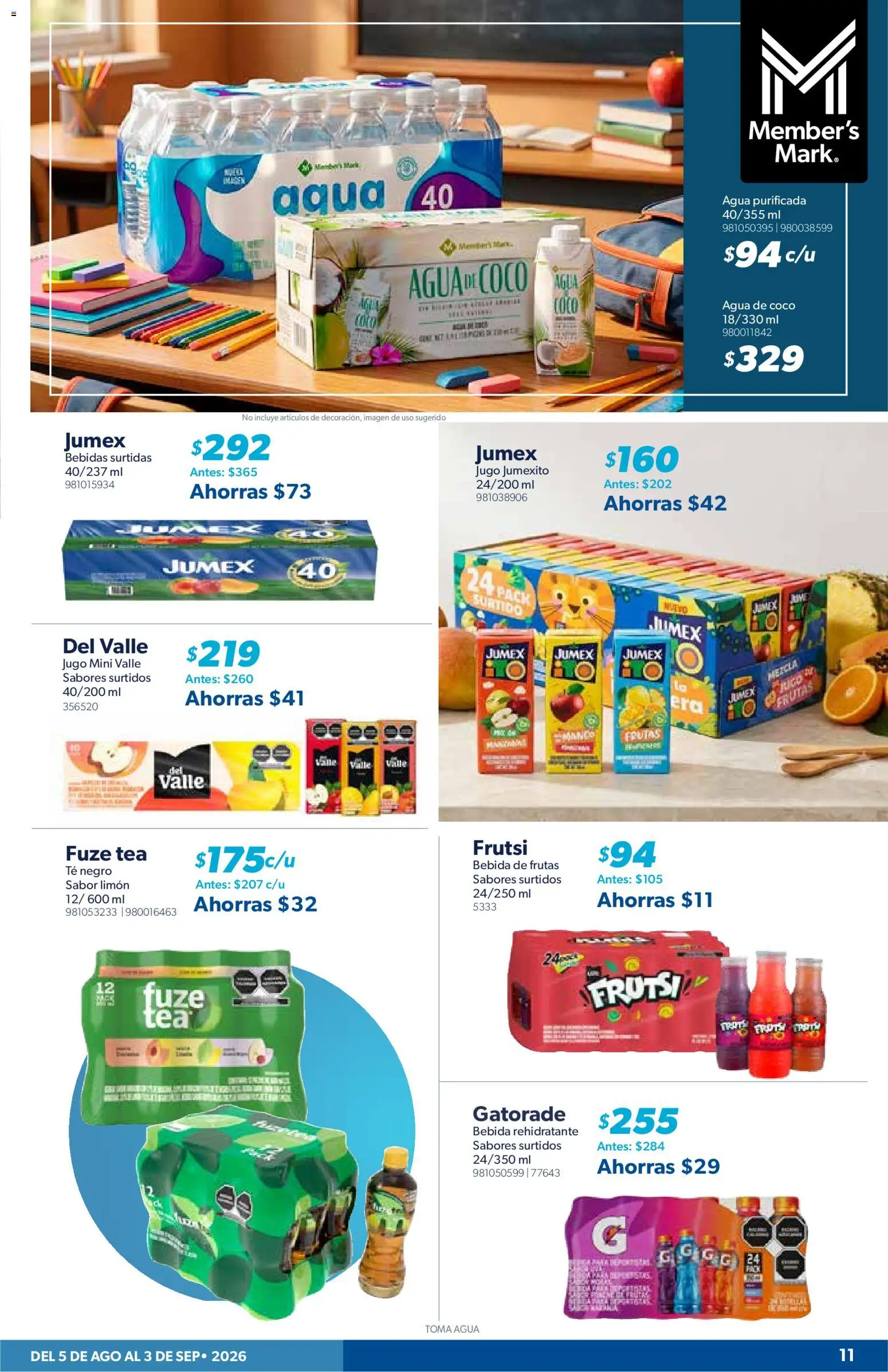 Nuevas ofertas de Sam's Club válidas en toda la República Mexicana desde el 05/08/2026. ¡Encuentra las mejores ofertas en Sam's Club catálogo! | Página: 11