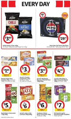 Preview of Arnott's Jatz or Clix Crackers 225g-250g, Arnott's Jatz Crackers Original 225g and Arnott's Clix Crackers 250g - valid from 19/08/2026 | Page: 26