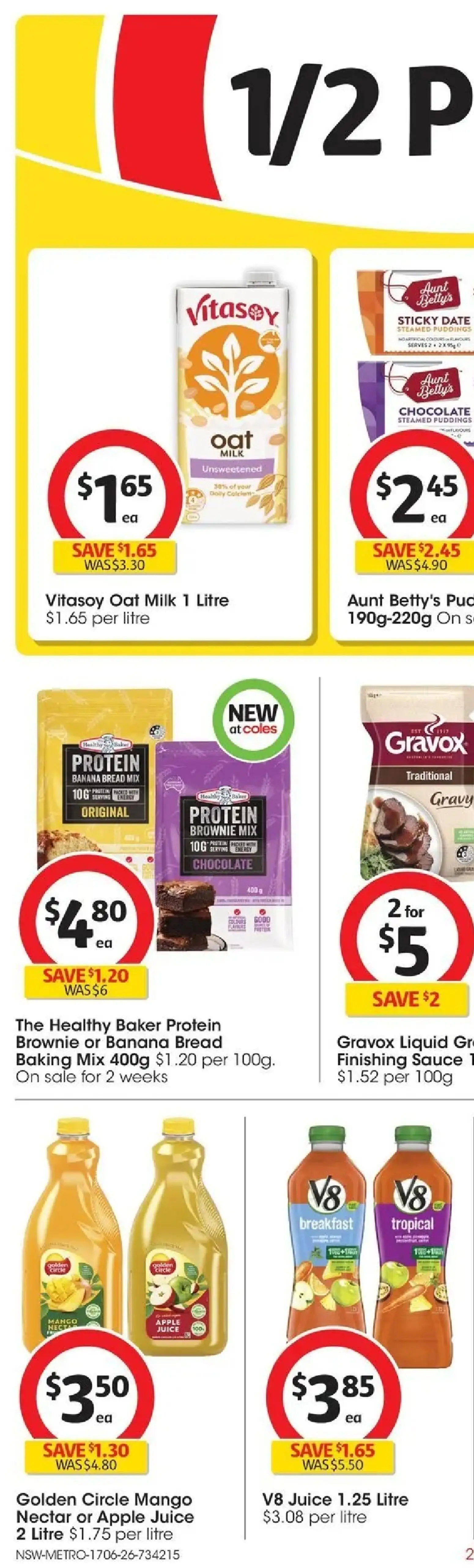 Coles catalogue - valid from 17.06.2026 | Page: 52 | Products: Bread, Chocolate, Sauce, Mango