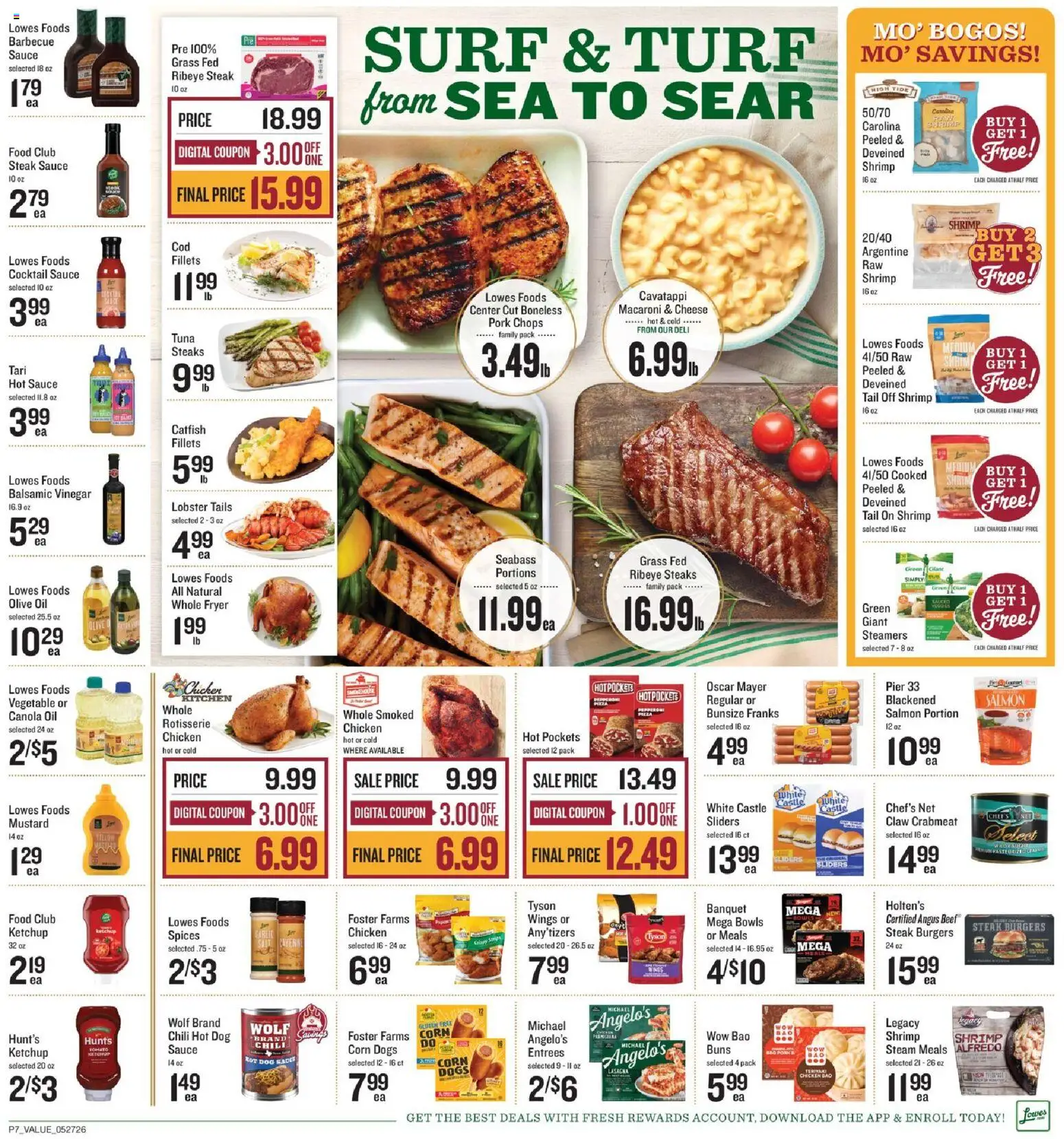 Lowes Foods Weekly Ad - NC - valid from 27.05.2026 | Page: 10 | Products: Fryer, Vinegar, Oil, Pizza