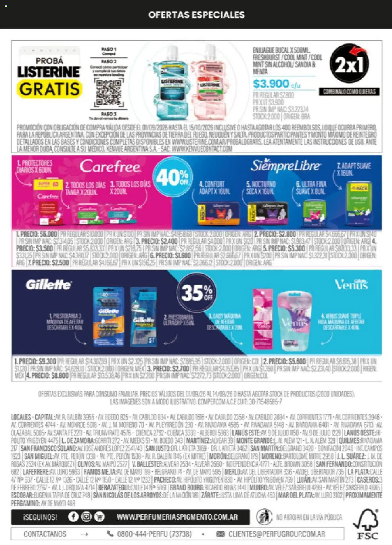 Pigmento - Septiembre 26 │ válido desde el 01/09/2026 | Página: 8 | Productos: Maquina de afeitar, Diarios, Enjuague bucal, Tierra