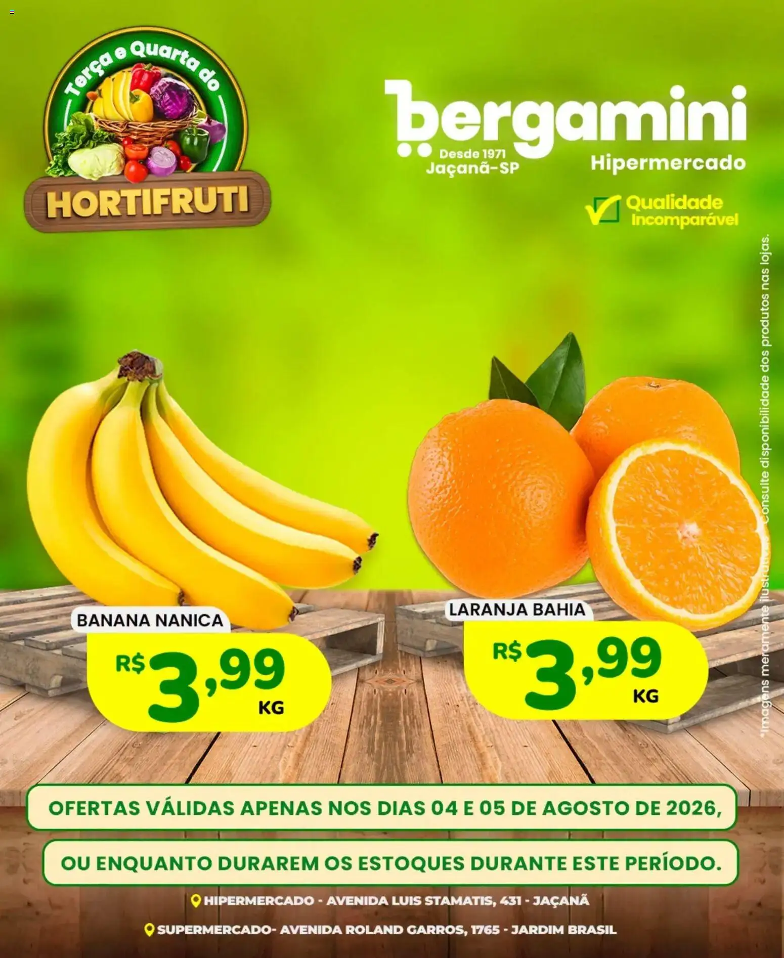 Supermercado Bergamini Folheto - válido de 04/08/2026 | Página: 1