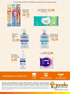Sonda ofertas Perfumaria Infantil - Pré-Visualização do folheto da loja Sonda, válido de 30/09/2026 | Página: 9 | Produtos: Pampers, Chá, Chá branco, Algodão