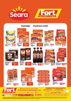 Fort Atacadista ofertas Seara - Pré-Visualização do folheto da loja Fort Atacadista, válido de 01/10/2026 | Página: 1 | Produtos: Celular, Steak, Mortadela, Lasanha