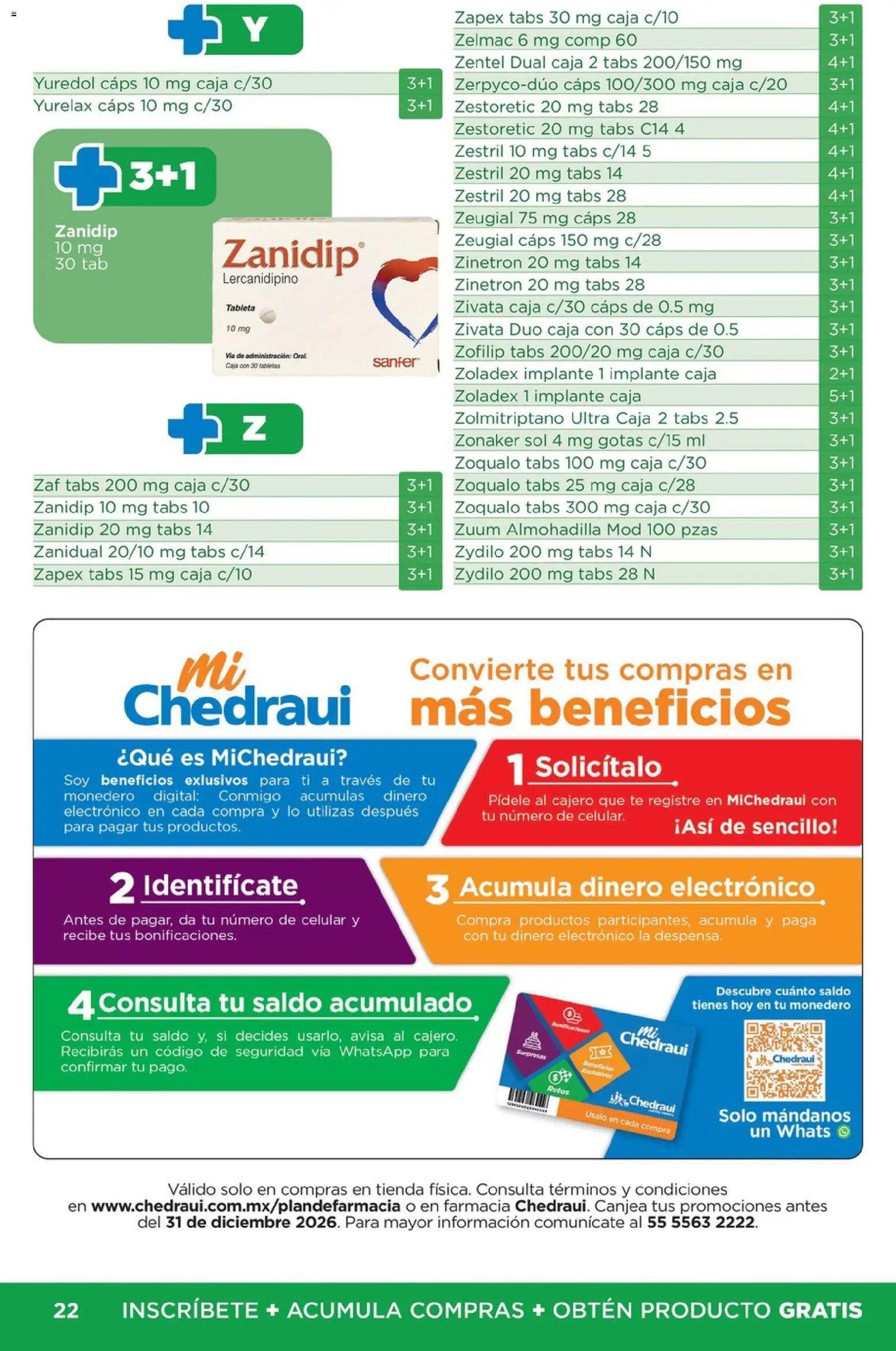 Nuevas ofertas de Chedraui válidas en toda la República Mexicana desde el 29/10/2026. ¡Encuentra las mejores ofertas en Chedraui folleto Farmacia! | Página: 22