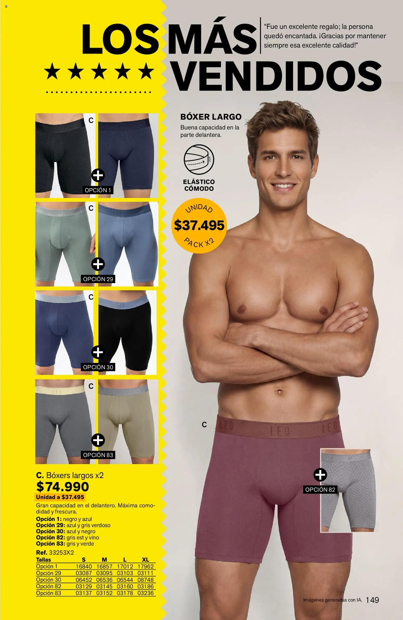 Leonisa revista - valida desde el 24/08/2026 | Página: 149 | Productos: Boxers, Vino
