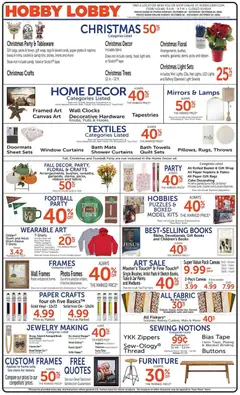 Preview of Hobby Lobby weekly ads valid from 10/18/2026