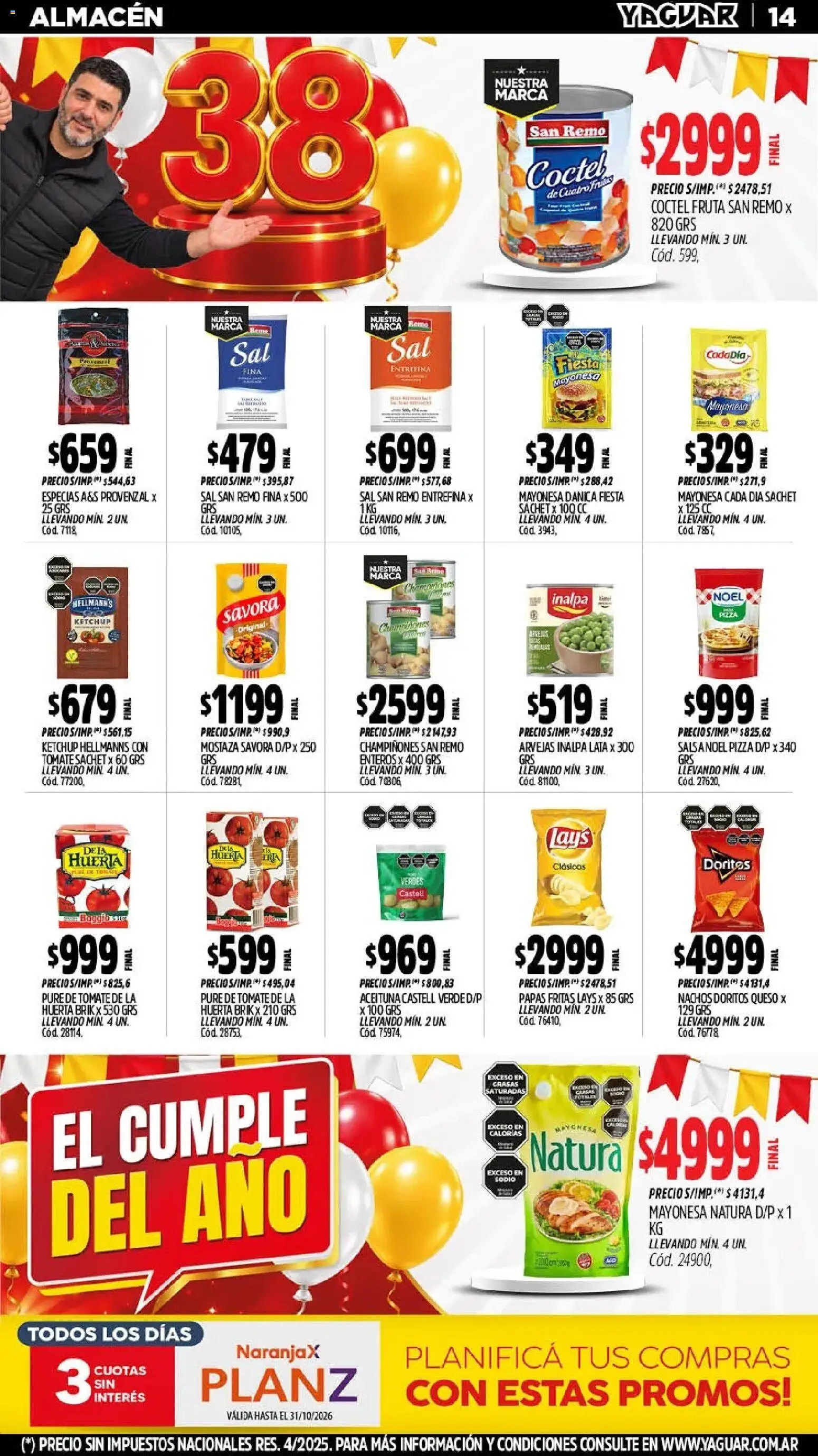 Yaguar - Oferta Semanal Salta │ válido desde el 26/10/2026 | Página: 15