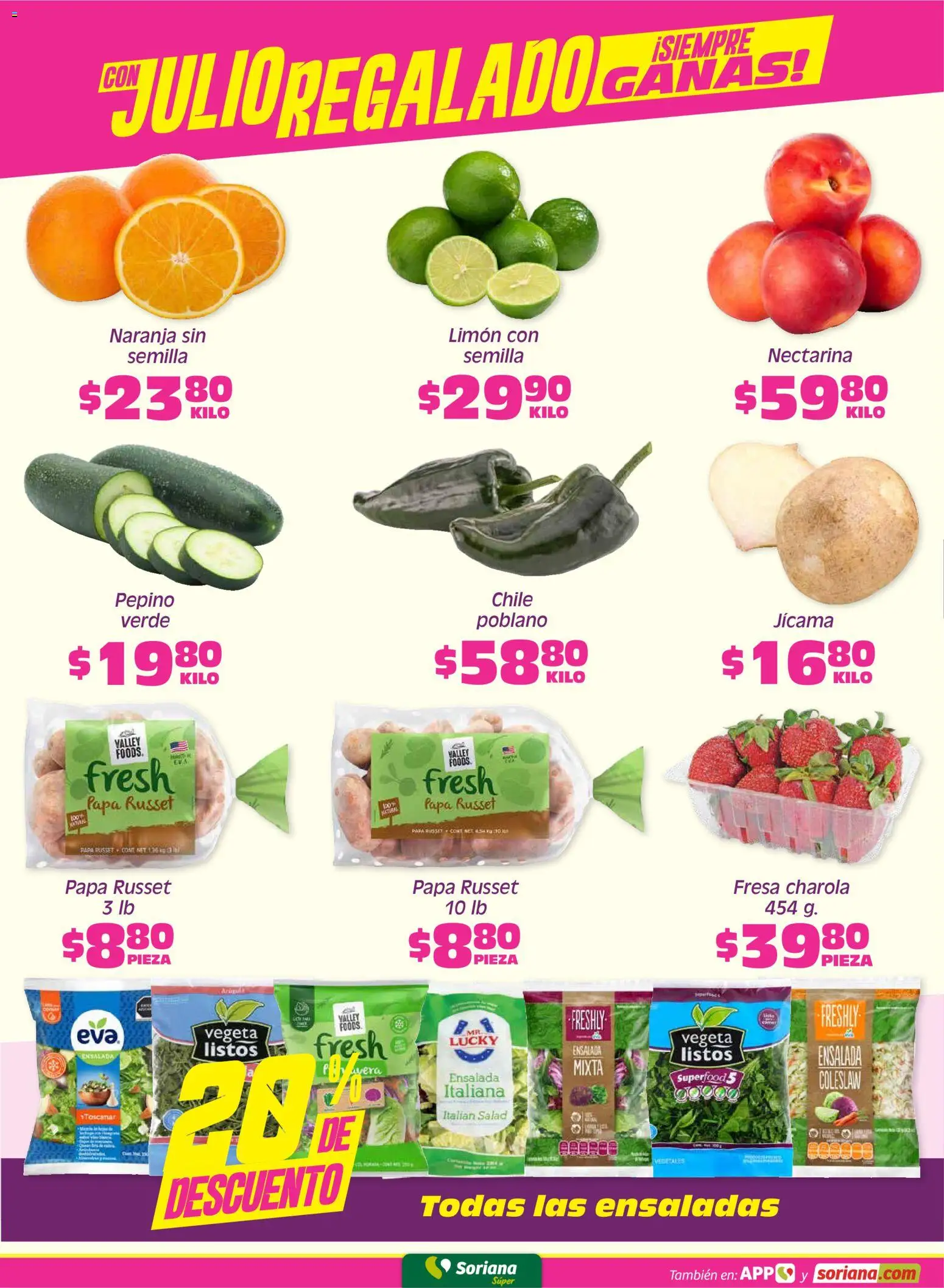 Nuevas ofertas de Soriana válidas en toda la República Mexicana desde el 19.06.2026. ¡Encuentra las mejores ofertas en Soriana Fin de Semana Súper: Tijuana, Mexicali, Ensenada, San Luis Río Colorado y Tecate! | Página: 2