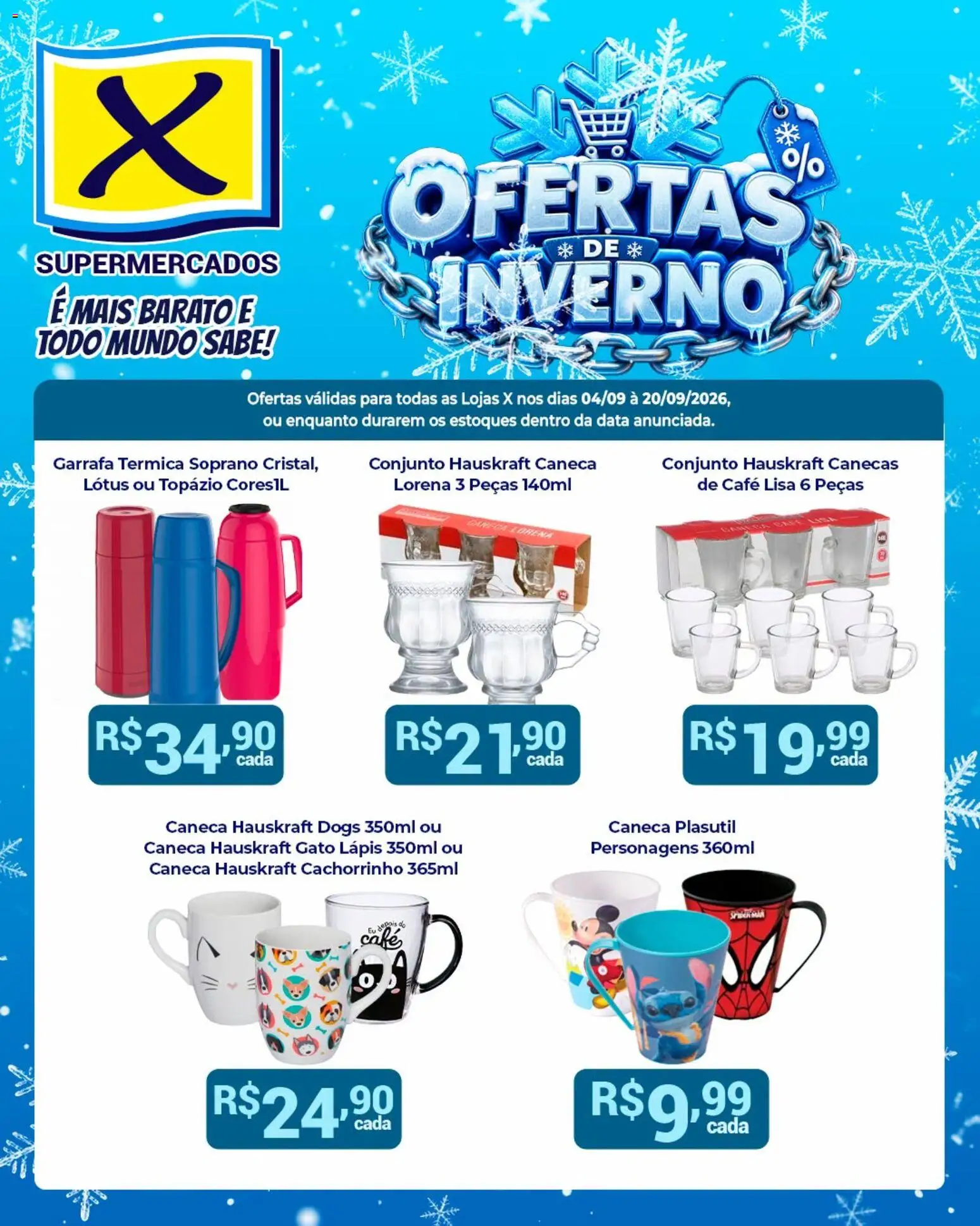 X Supermercados Folheto - válido de 04/09/2026 | Página: 2 | Produtos: Hauskraft, Garrafa térmica, Café, Caneca