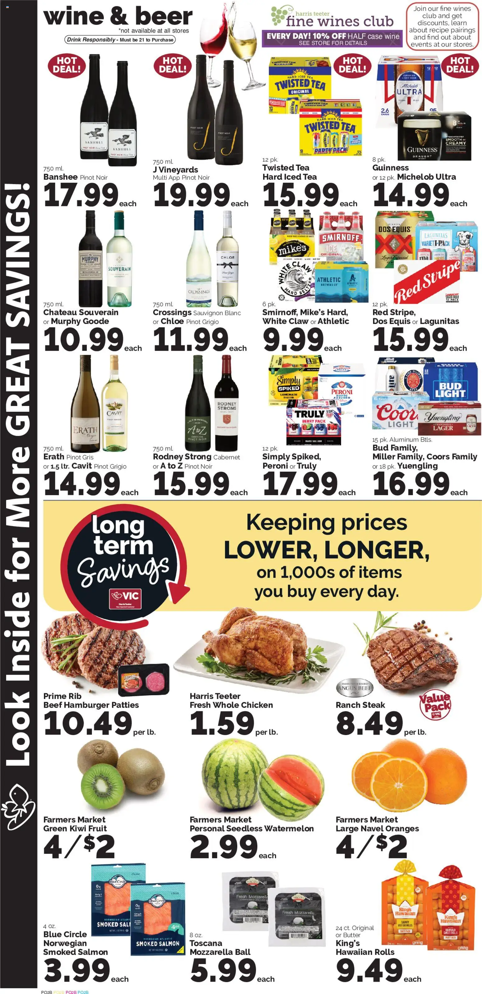 Harris Teeter Weekly Ad - valid from 08/05/2026 | Page: 7 | Products: Butter, Oranges, Beef, Case