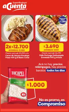 Super Bodega aCuenta Ofertas válido desde el 17.08.2026