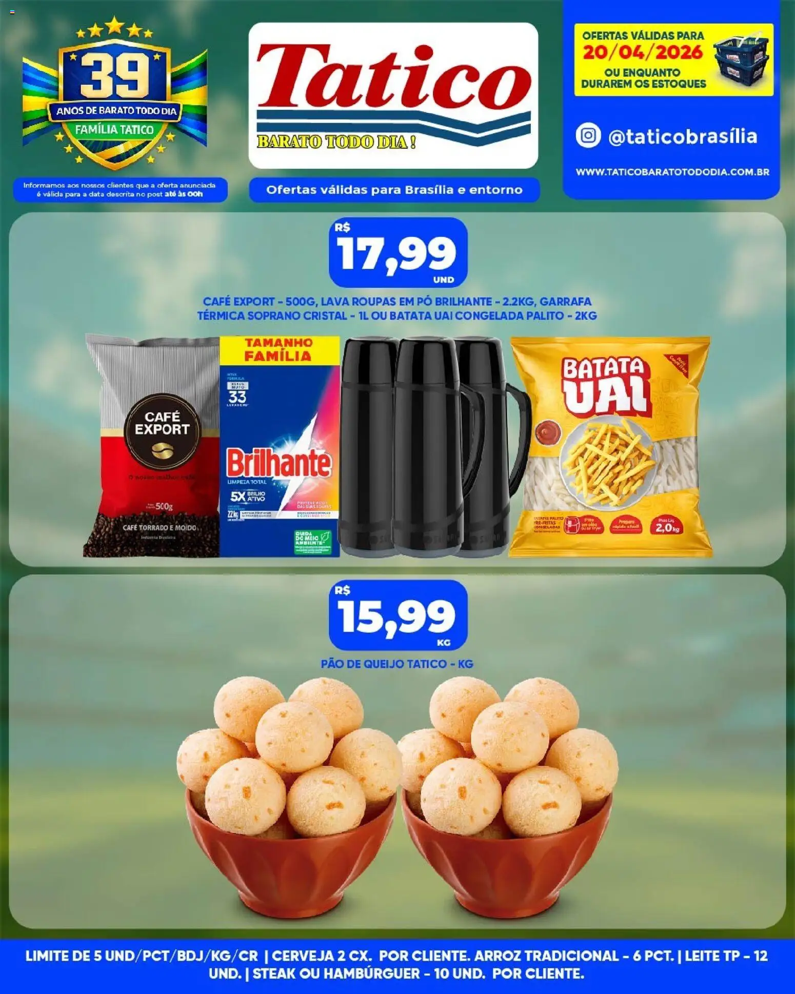 Tatico Folheto - válido de 21.04.2026 | Página: 31 | Produtos: Piso, Queijo, Arroz, Batata