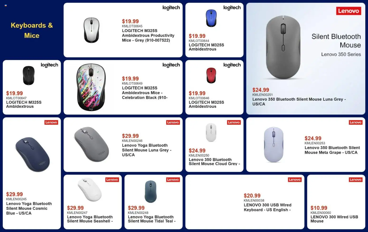Canada Computers flyer valid from Aug 14, 2026 | Page: 9 | Products: Mouse, Keyboard