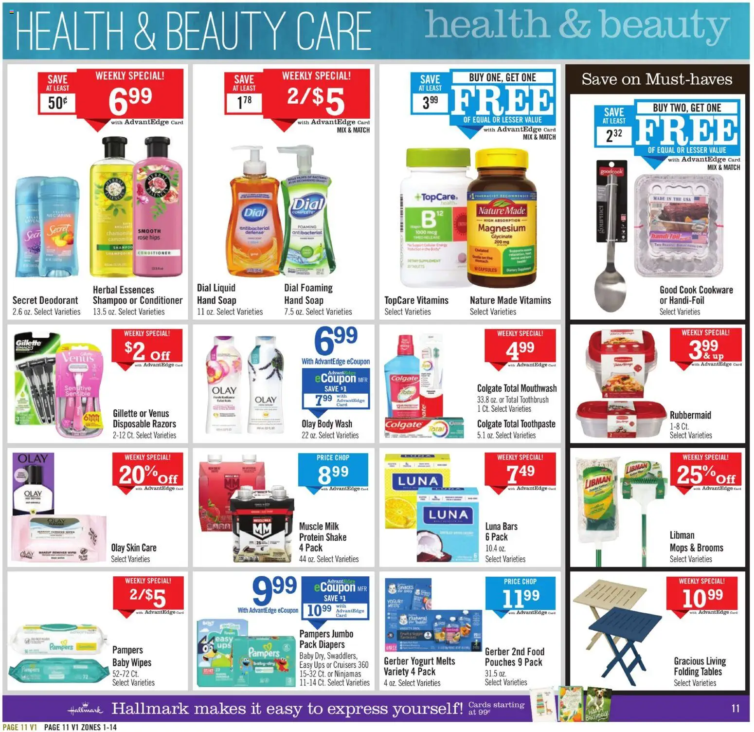 Price Chopper Weekly Ad - valid from 10.05.2026 | Page: 11 | Products: Magnesium, Soap, Toothbrush, Mouthwash