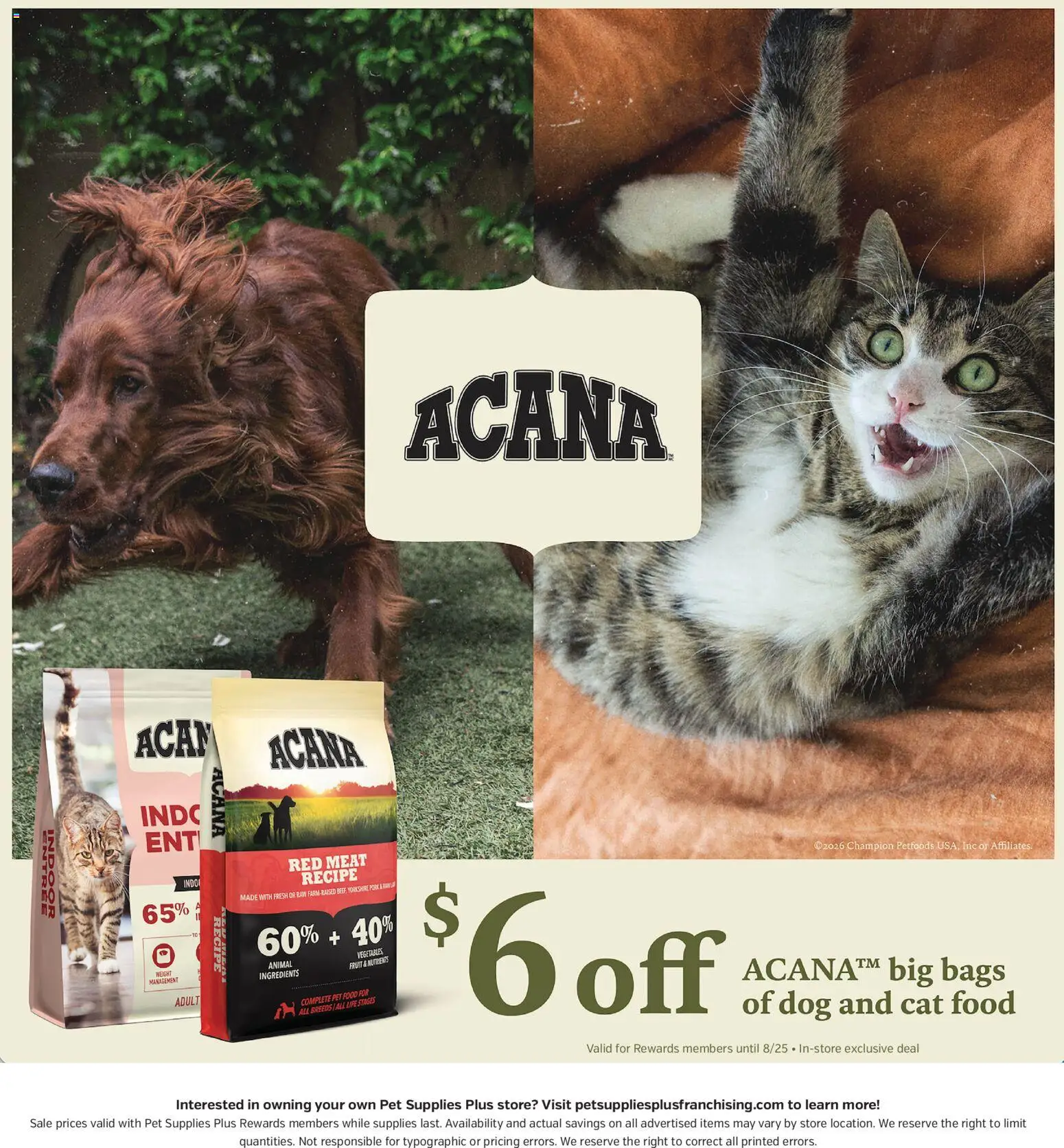 Pet Supplies Plus Weekly Ad - valid from 07/30/2026 | Page: 6 | Products: Cat Food, Meat, Pork, Fruit