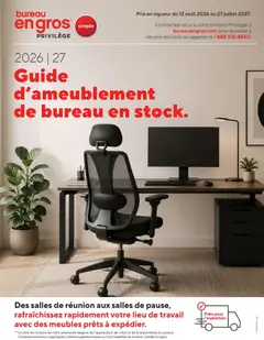 Preview of Staples - Guide d'ameublement de bureau en stock from shop Staples valid from Aug 12, 2026