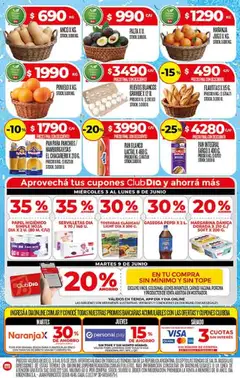Vista previa Dia - Supermercado DIA Ofertas válido desde el 03.06.2026 | Página: 16 | Productos: Servilletas, Huevos, Jugo, Margarina