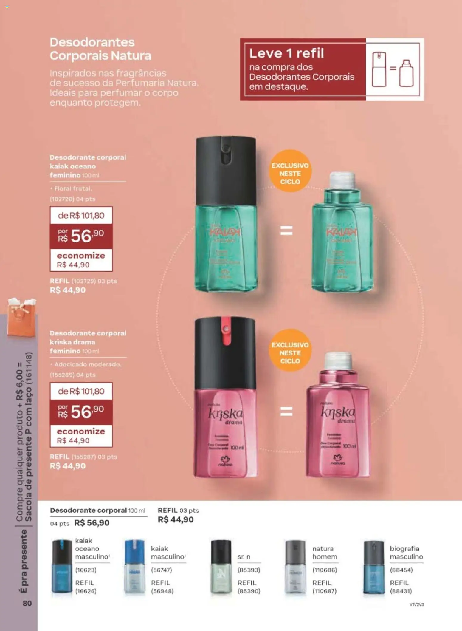 Natura Folheto - válido de 29/06/2026 | Página: 80 | Produtos: Desodorante
