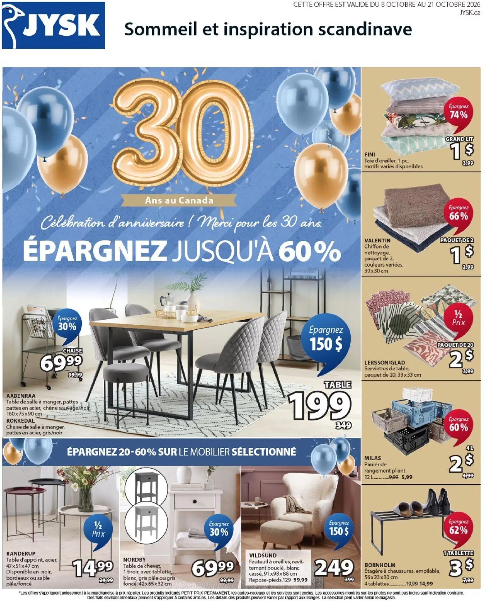 JYSK flyer valid from Oct 8, 2026 | Page: 1