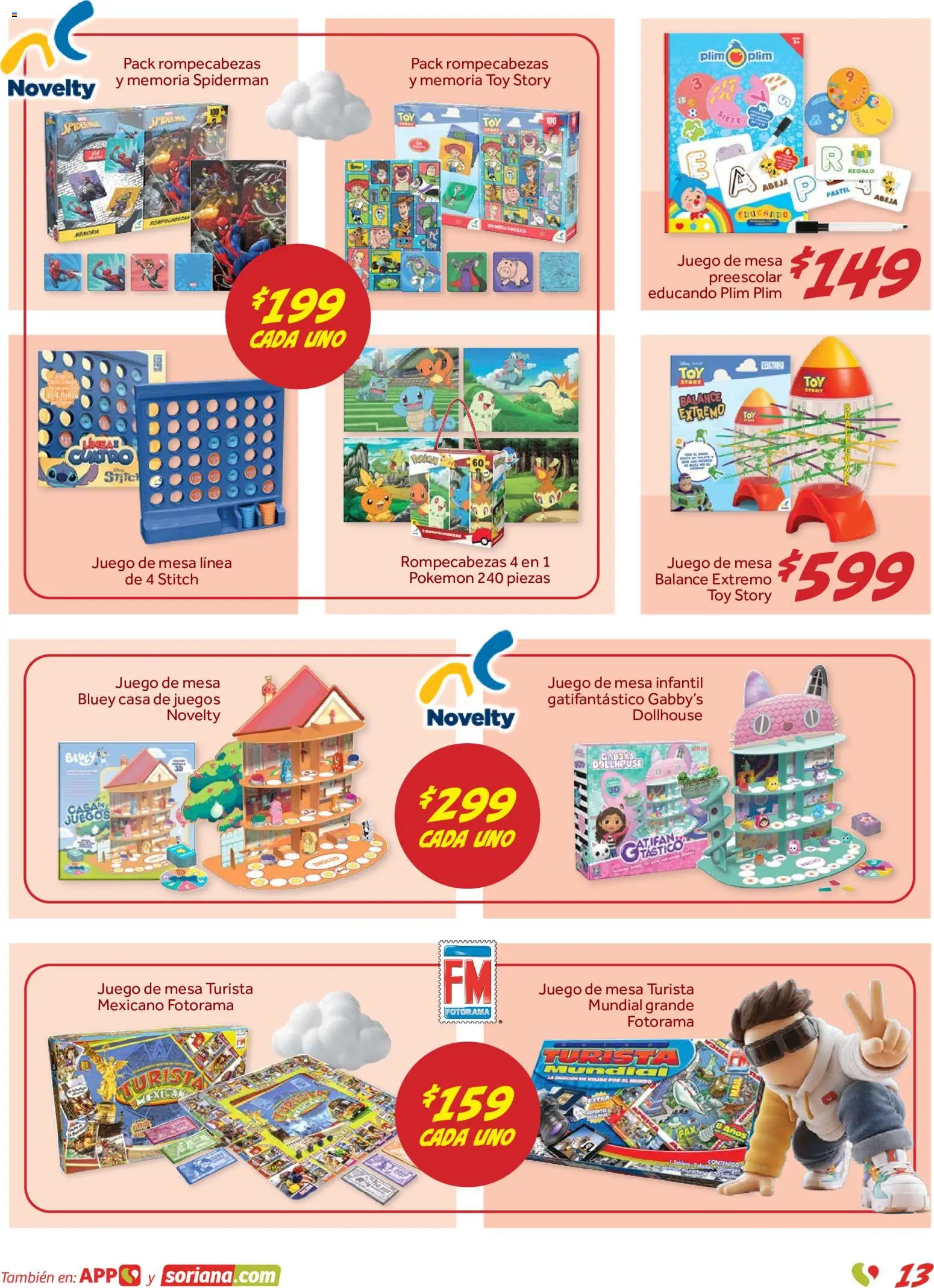 Nuevas ofertas de Soriana válidas en toda la República Mexicana desde el 15/10/2026. ¡Encuentra las mejores ofertas en Soriana folleto Reino de los Juguetes! | Página: 14