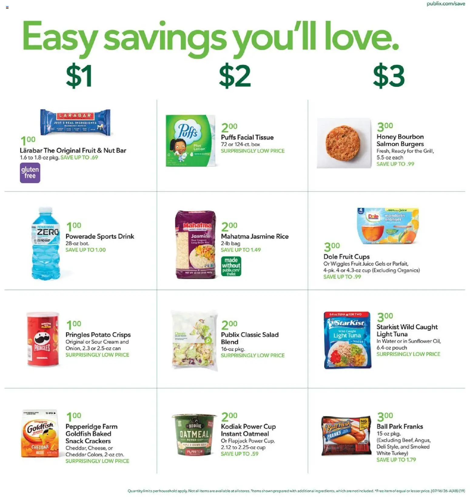 Publix Weekly Ad - valid from 07/15/2026 | Page: 19 | Products: Oranges, Cream, Salad, Bag