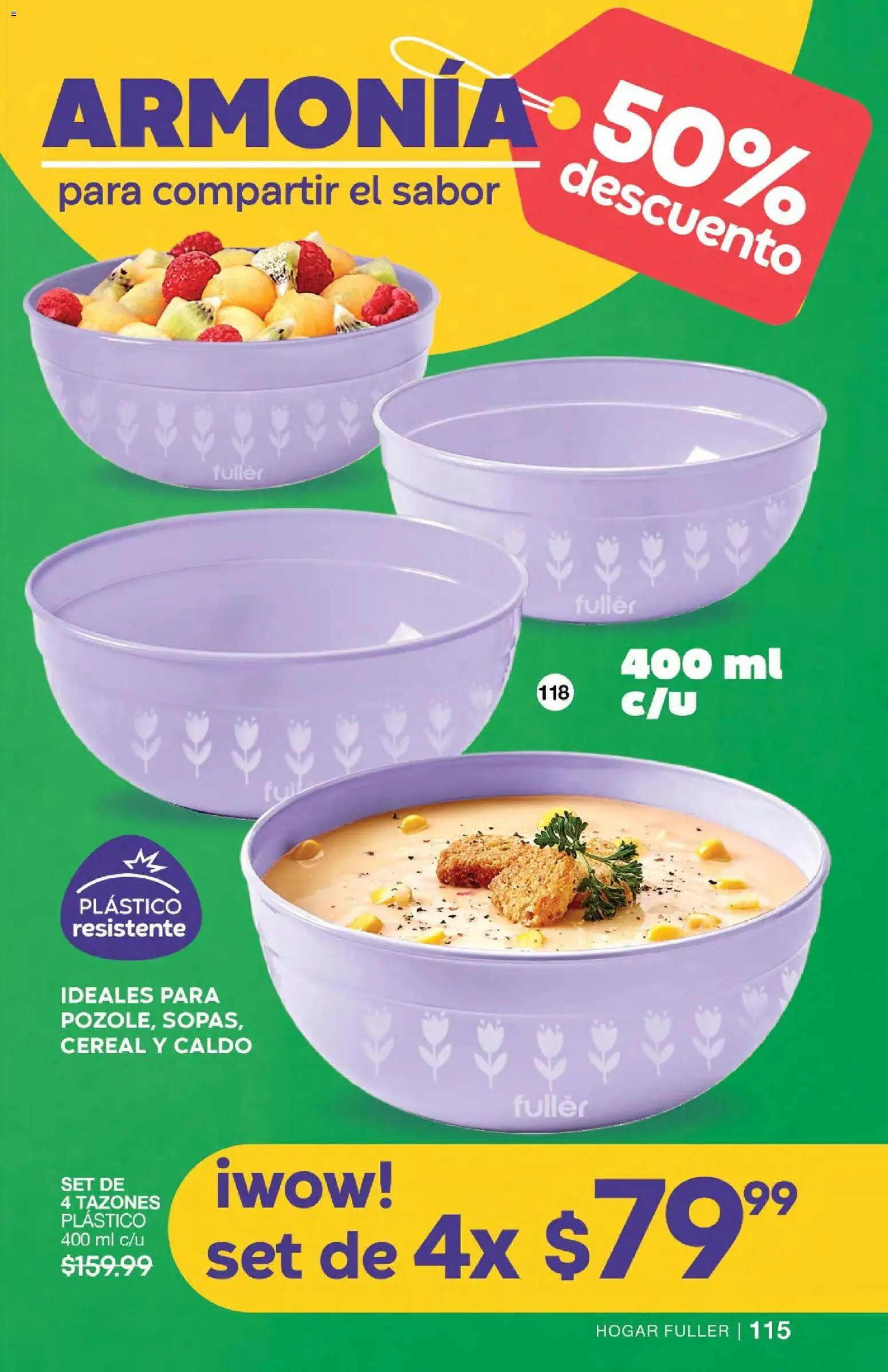 Nuevas ofertas de Fuller válidas en toda la República Mexicana desde el 24.06.2026. ¡Encuentra las mejores ofertas en Fuller campaña 6 2026! | Página: 94