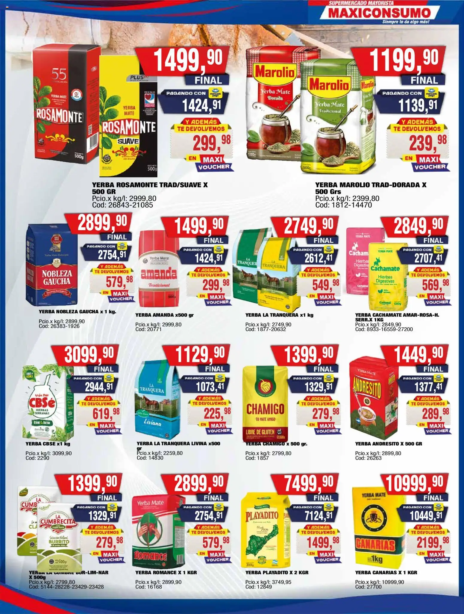 Maxiconsumo - Ofertas │ válido desde el 28/09/2026 | Página: 10 | Productos: Hierbas, Mate, Yerba, Té