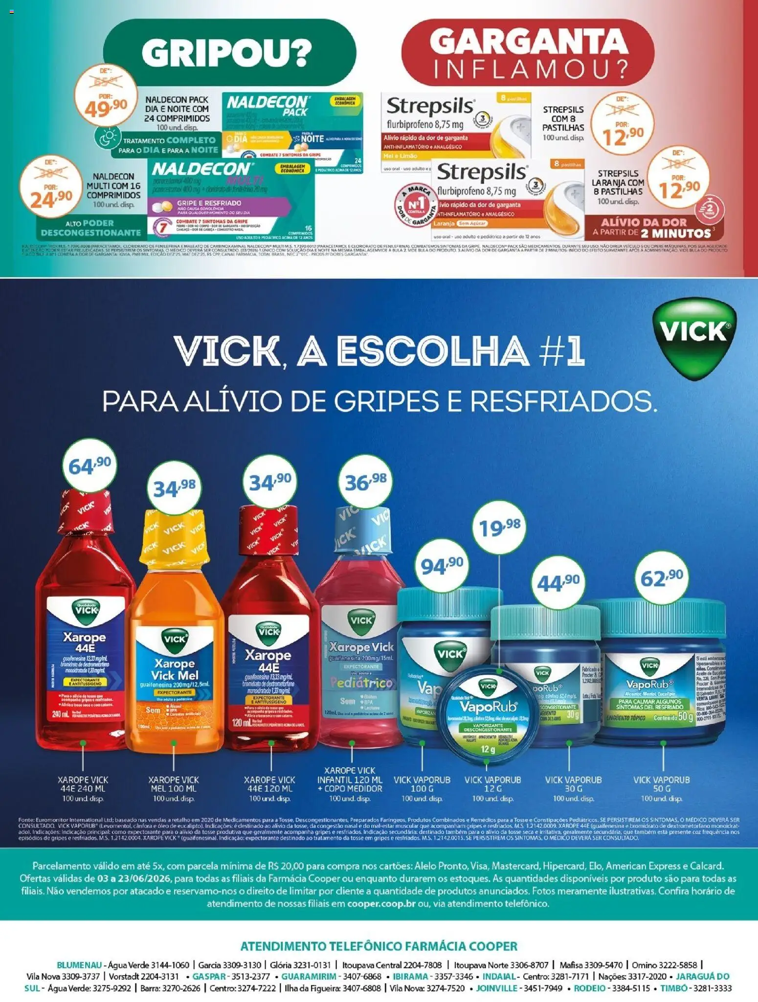 Cooper Folheto - válido de 03.06.2026 | Página: 8 | Produtos: Óleo, Xarope, Açúcar, Remédios