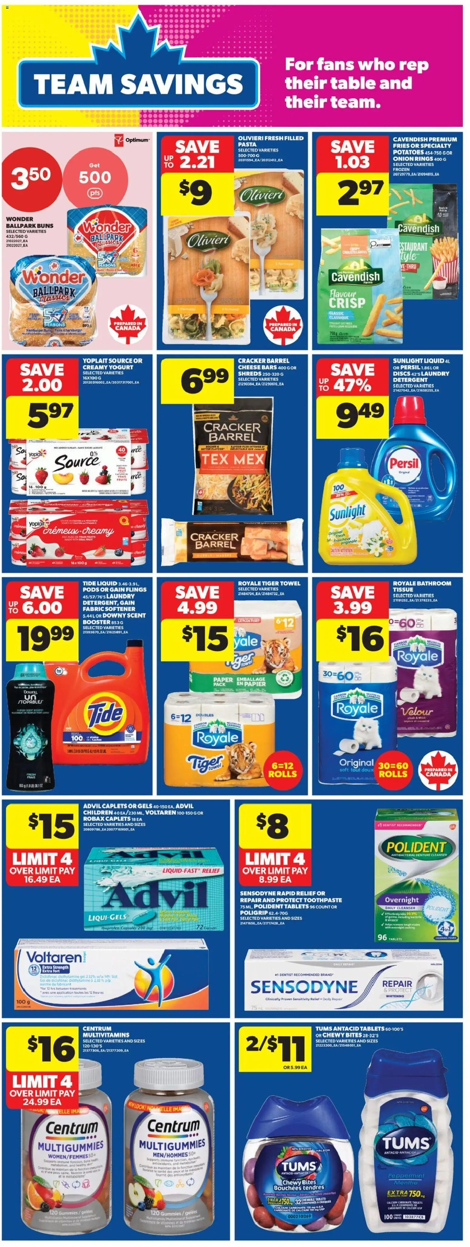 Real Canadian Superstore flyer valid from 11.06.2026 | Page: 14 | Products: Potatoes, Fabric softener, Cheese, Yogurt