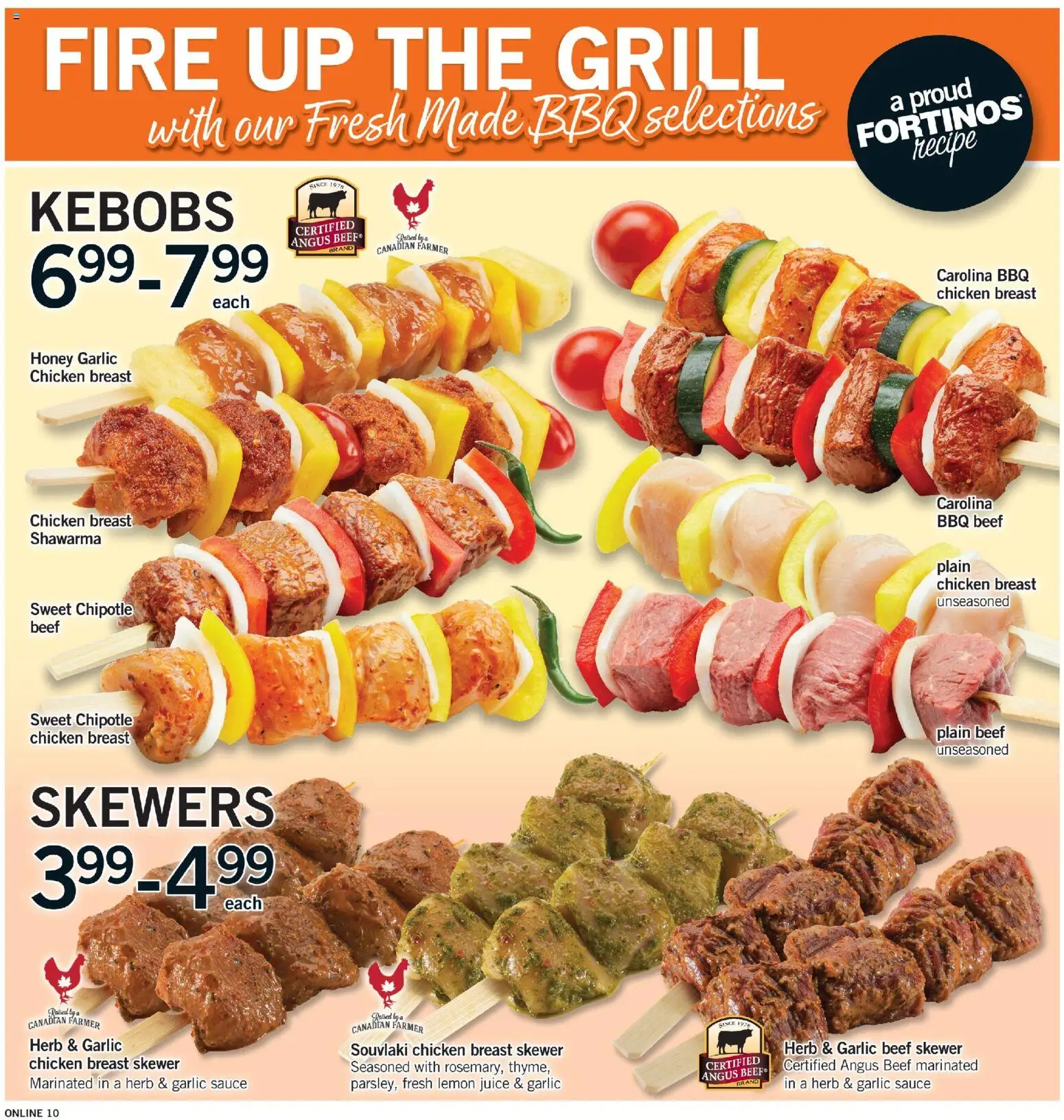 Fortinos flyer valid from 18.06.2026 | Page: 10 | Products: Beef, Grill, Juice, Chicken