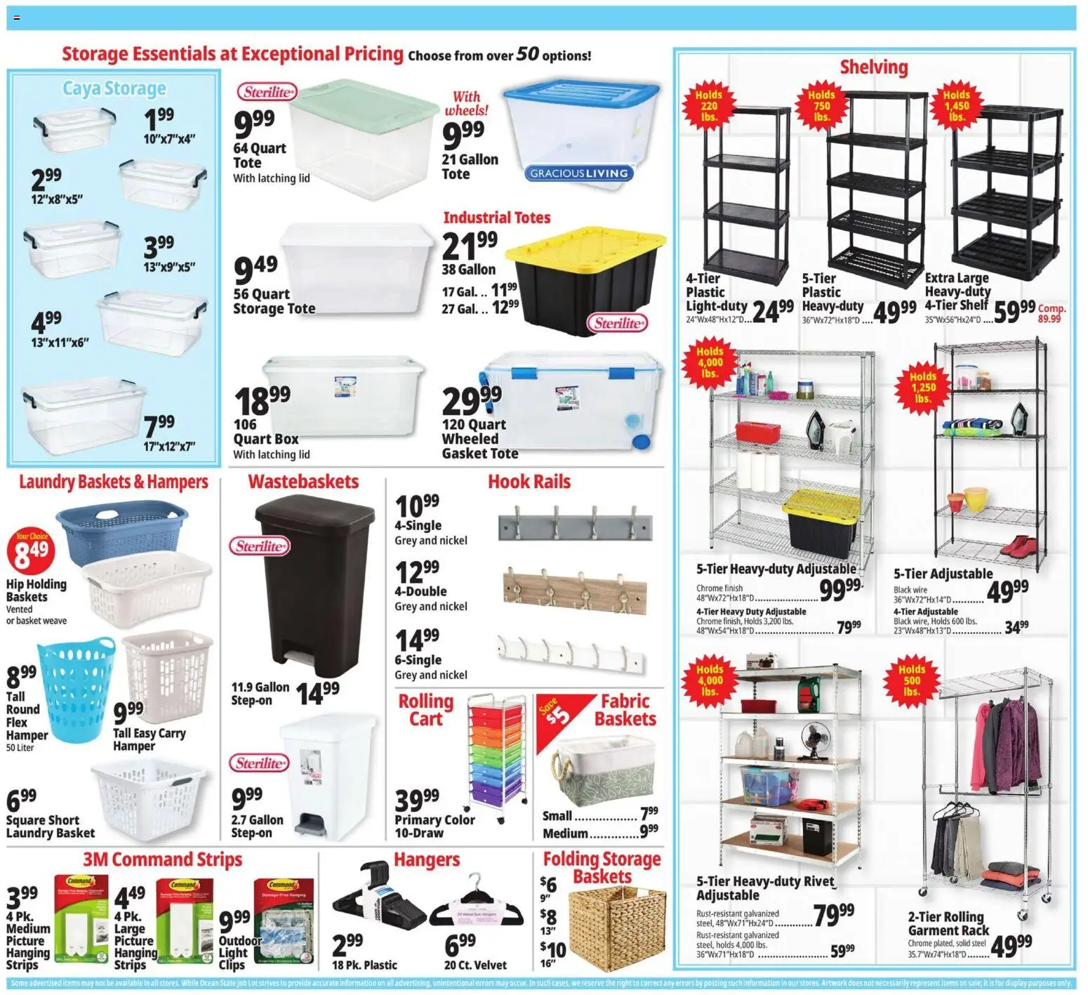 Ocean State Job Lot Weekly Ad - valid from 10/01/2026 | Page: 10 | Products: Box, Basket, Rivet, Gasket